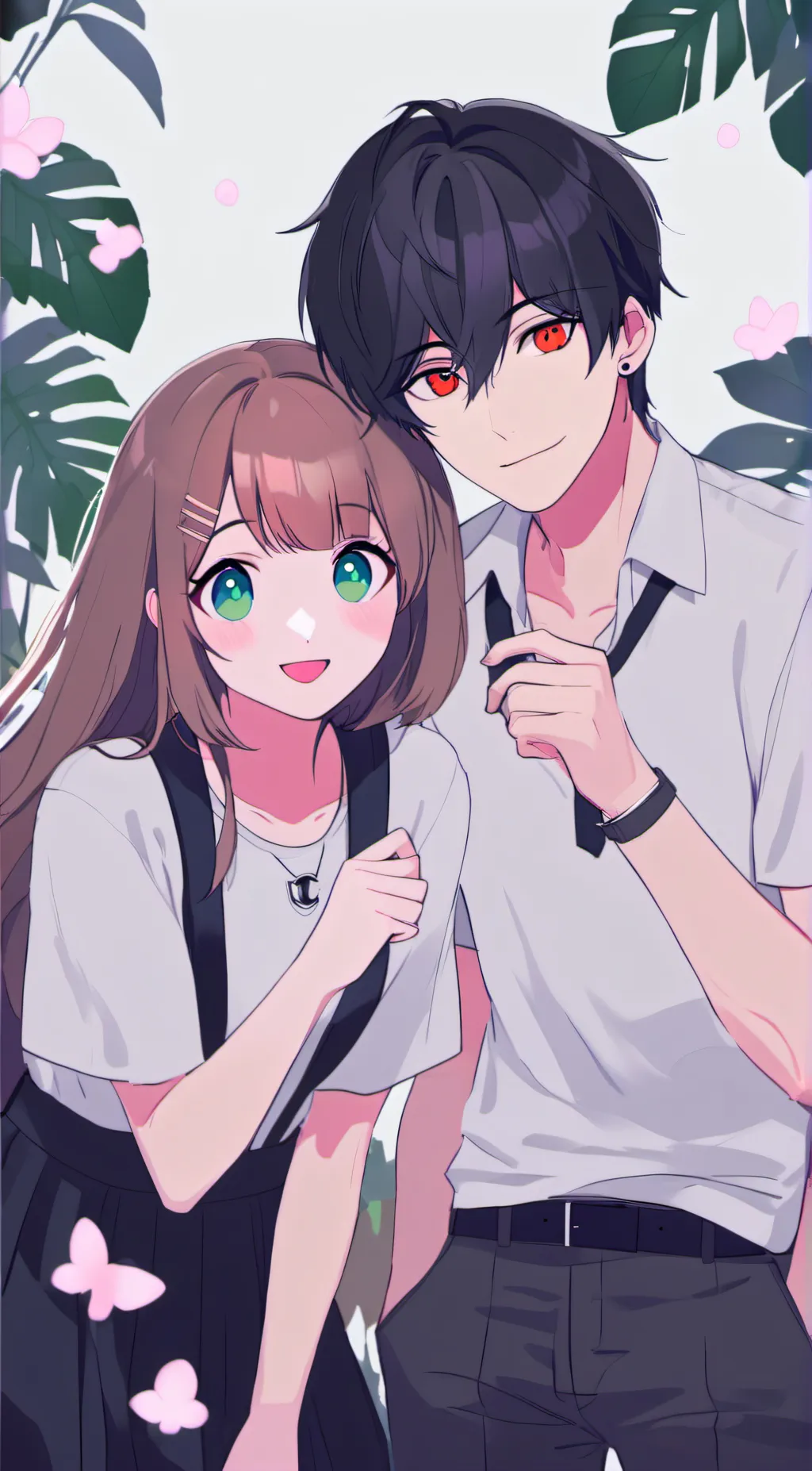 ai character: Rex and voilet  background