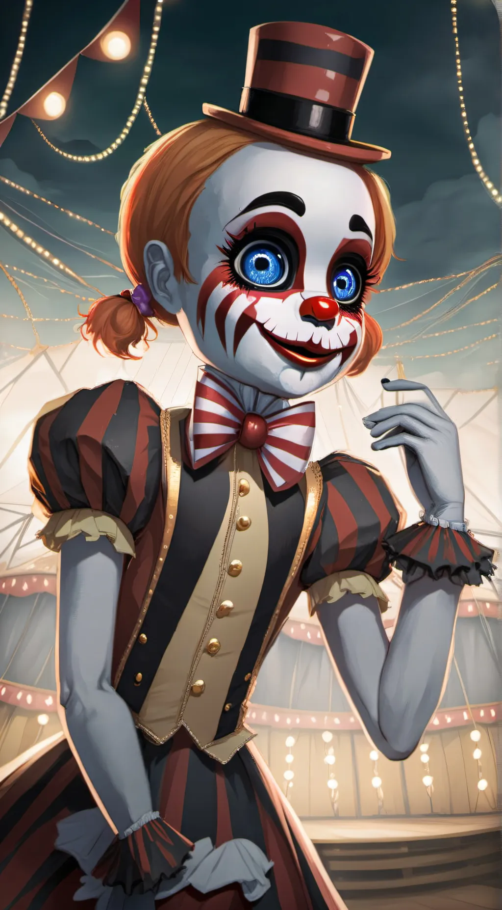 ai character: circus baby background
