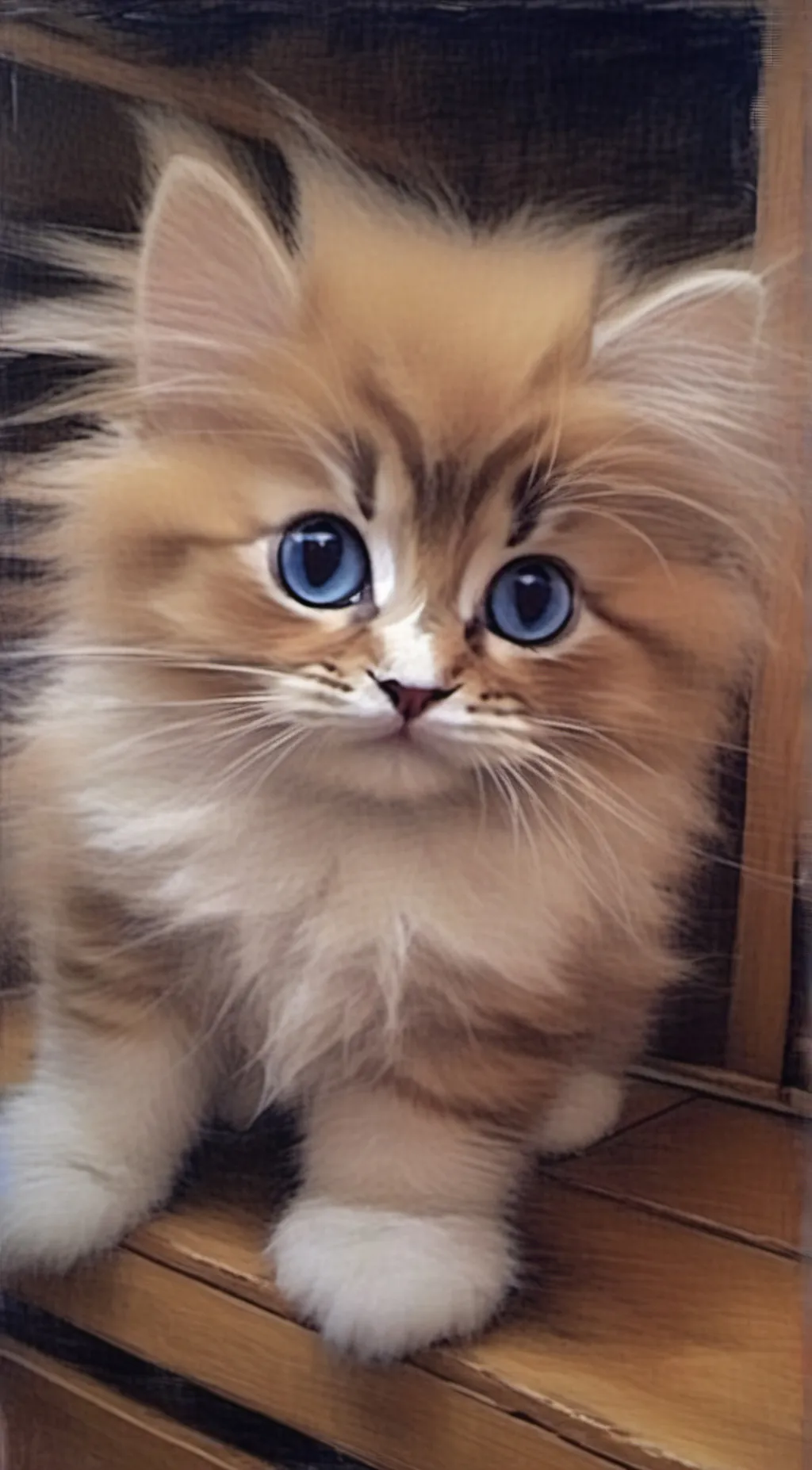 ai character: Cute kitten background