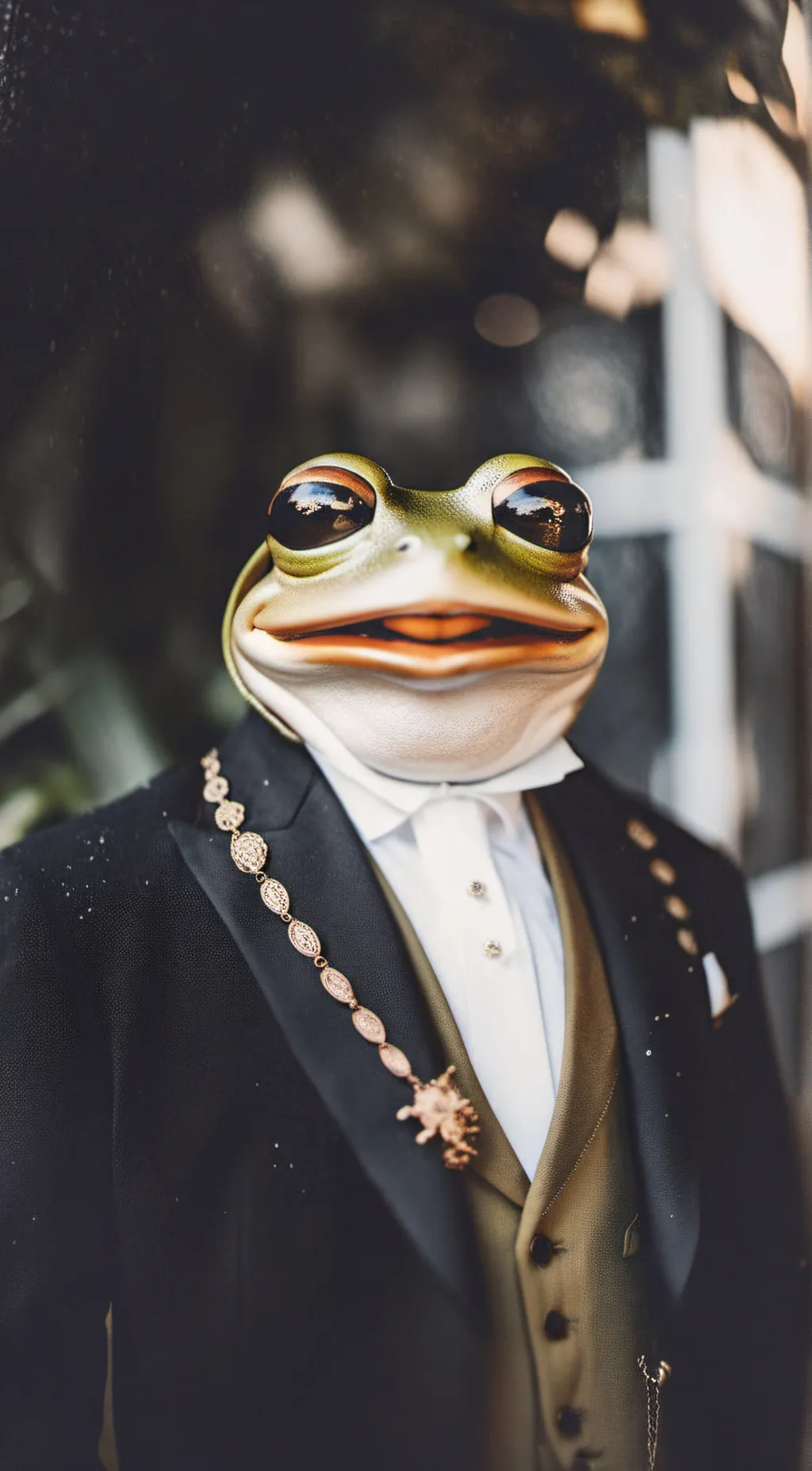 ai character: Cool Froggy background