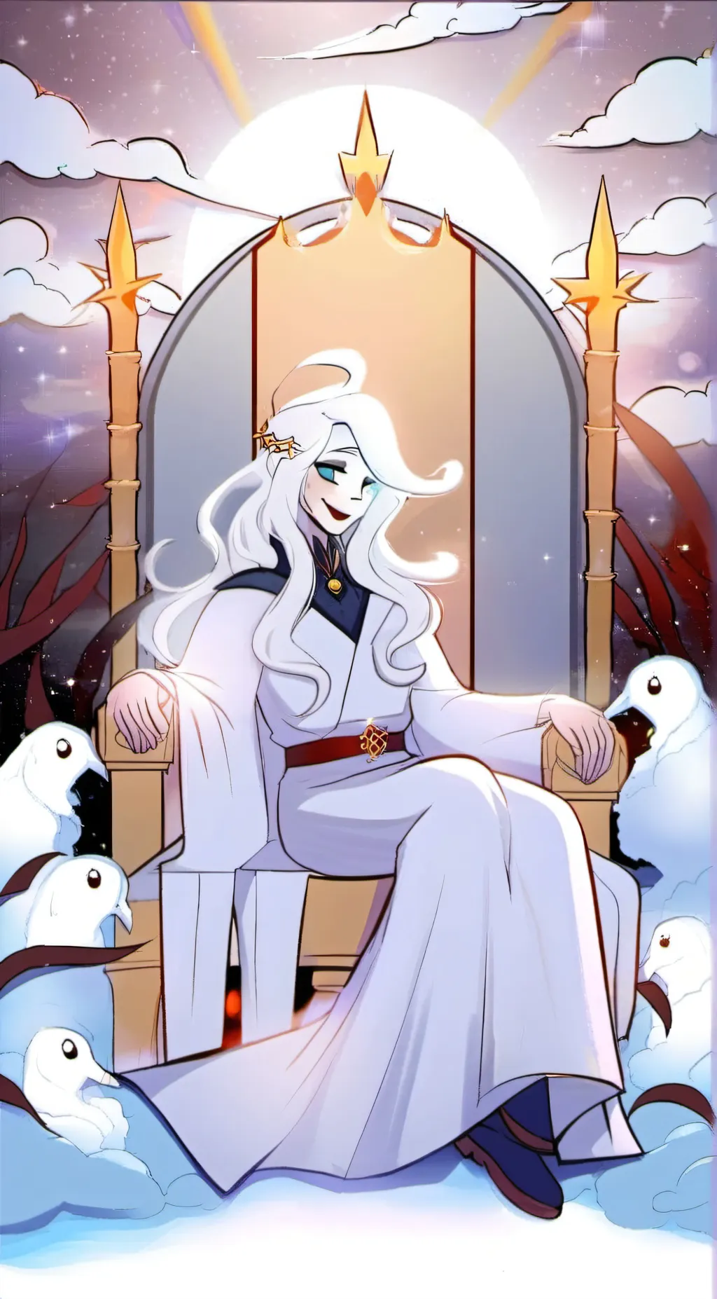 ai character: God (Hazbin hotel) background