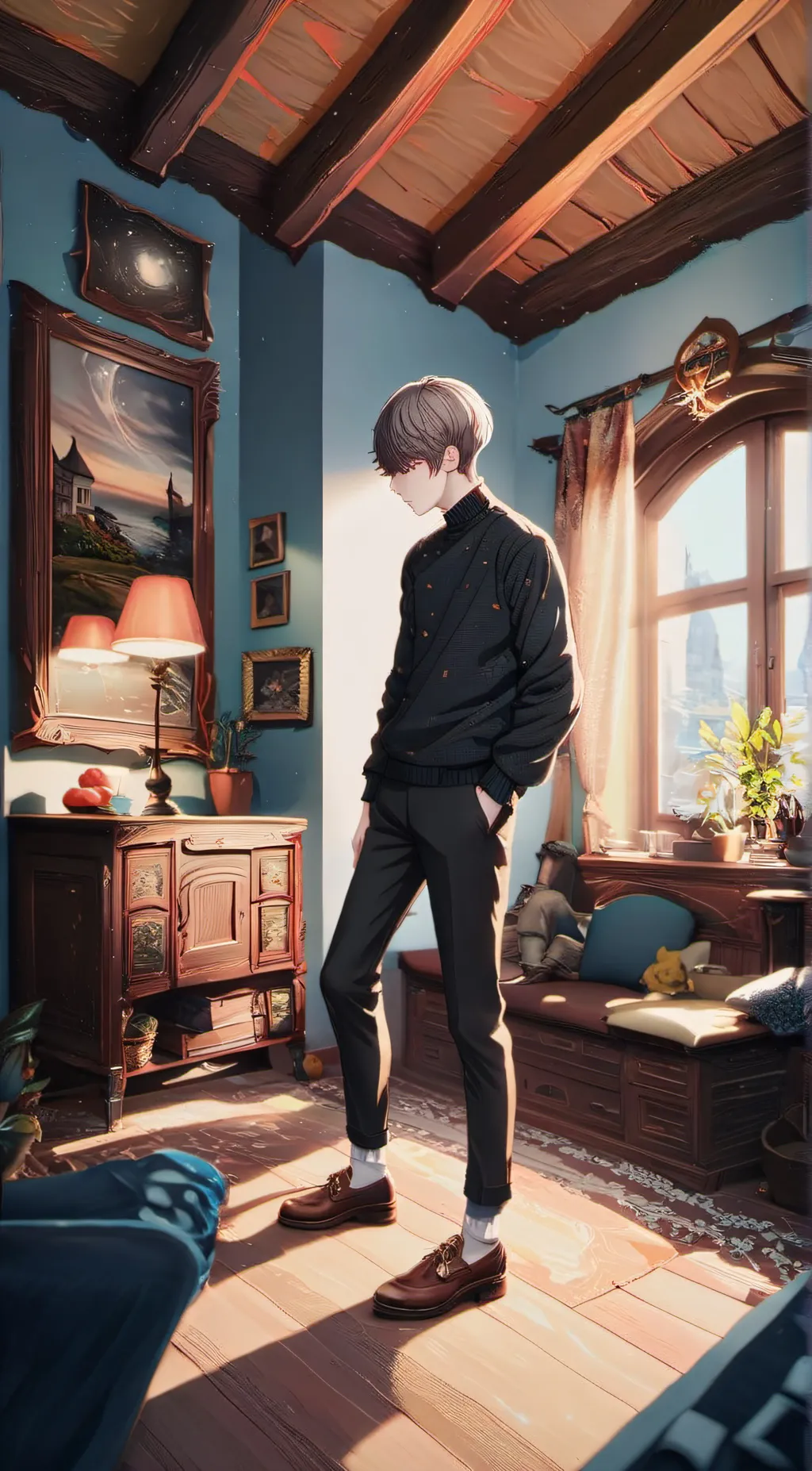 ai character: Aron background