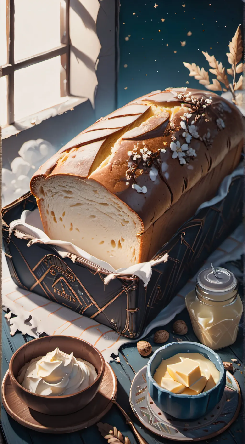 ai character: Bread background