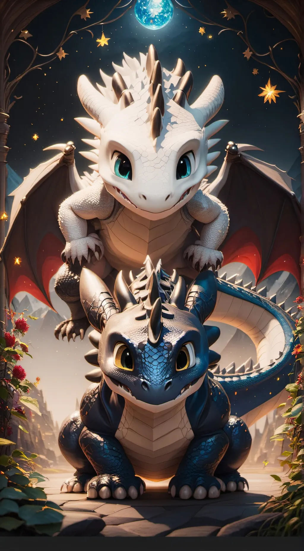 ai character: Luna background