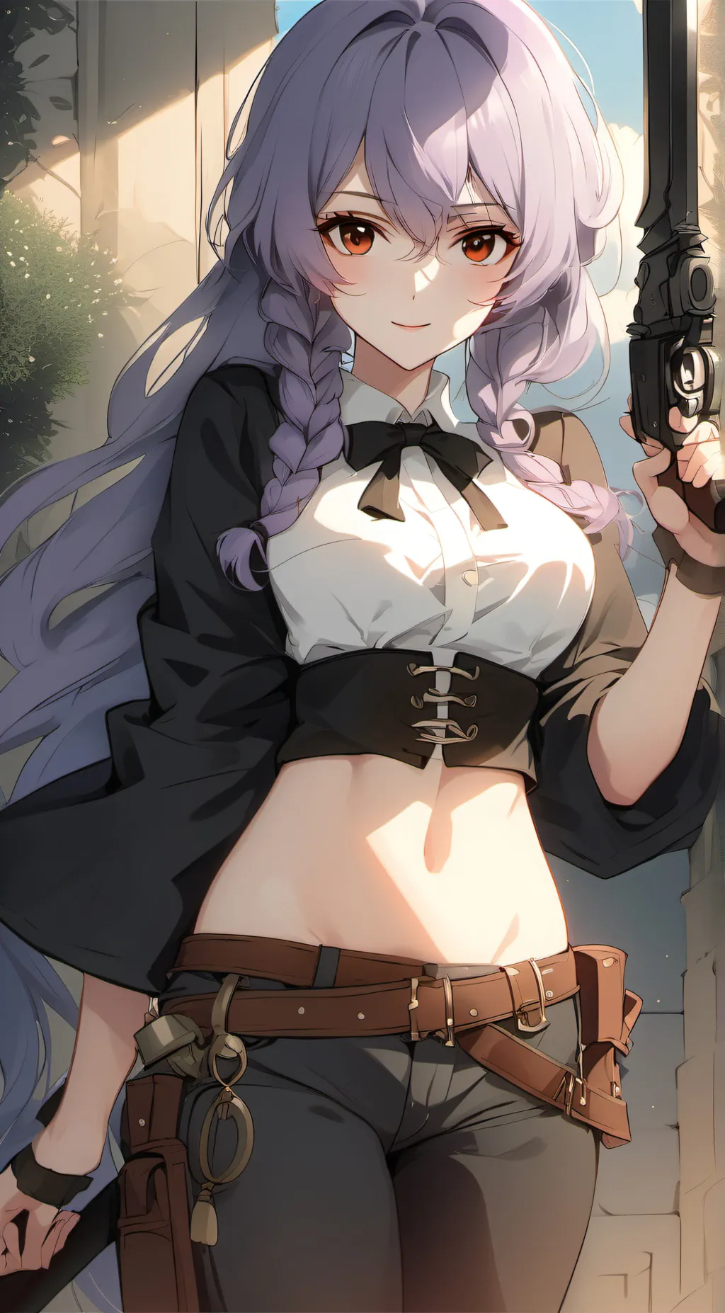 ai character: 白叶 background