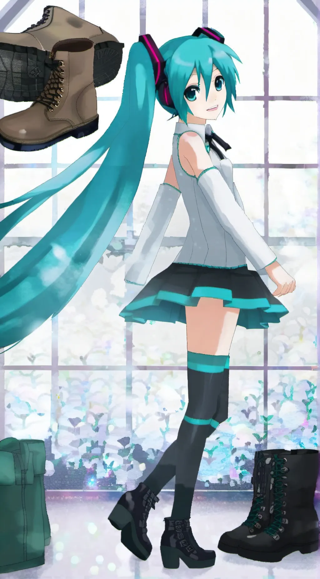 ai character: Hatsune Miku background