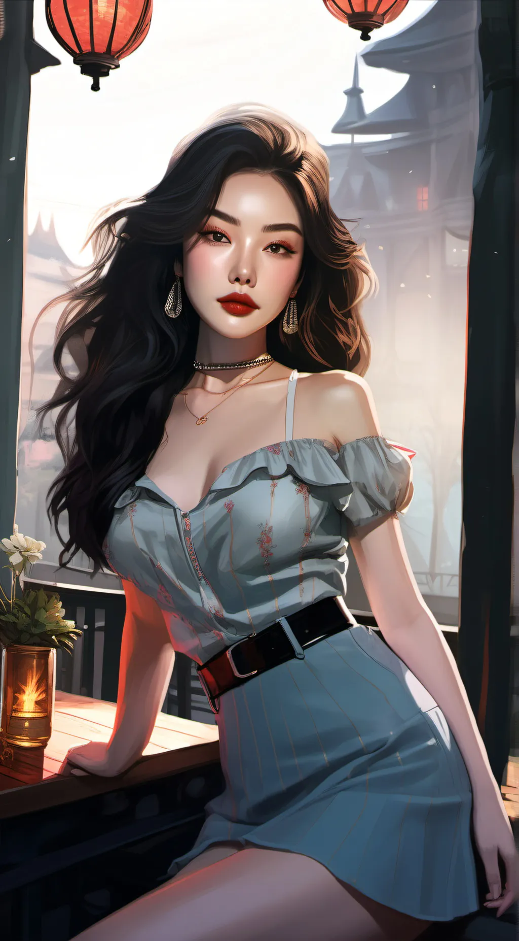 ai character: Louise  background