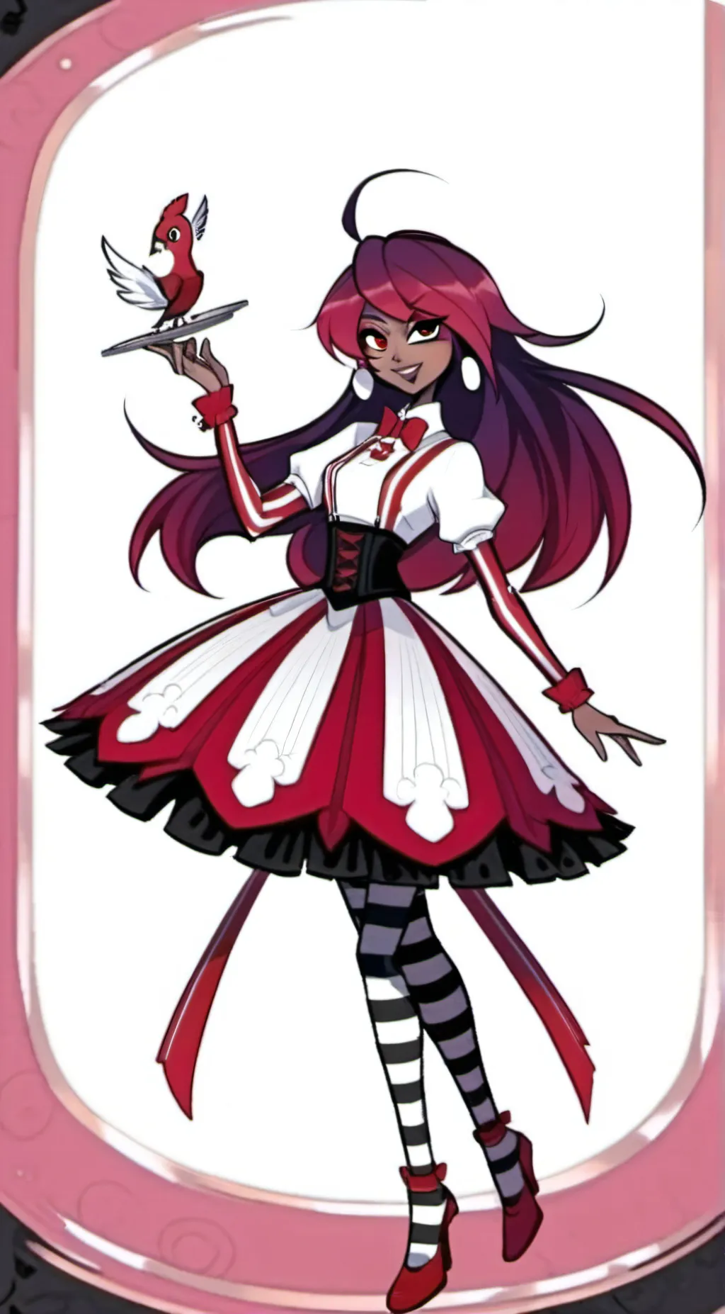 ai character: velvette  background