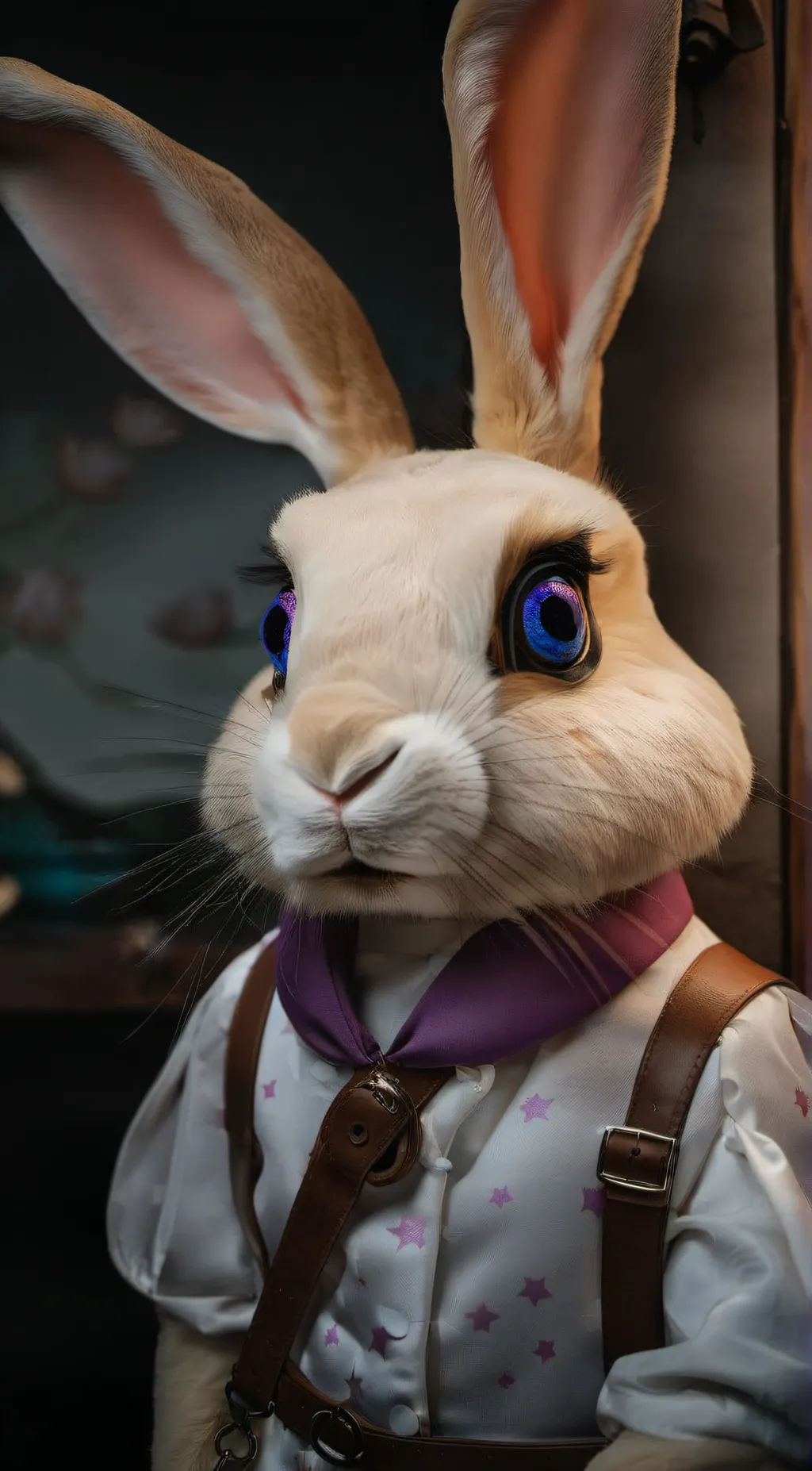 ai character: glitchtrap  background