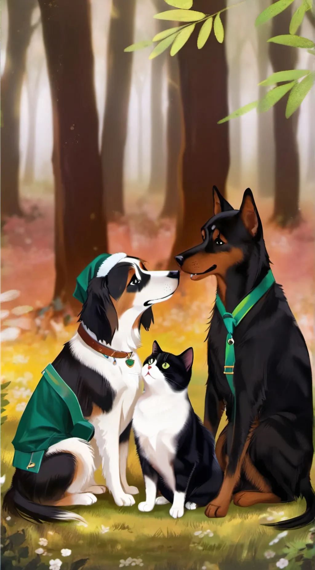 Talkie AI - Chat with green dogs & cats