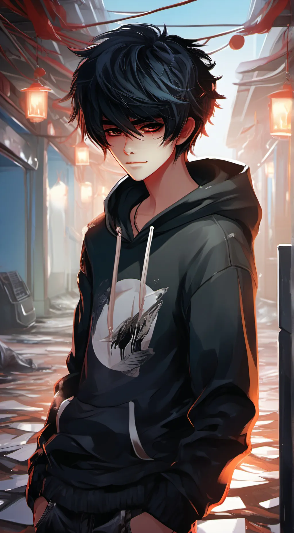 ai character: ash background