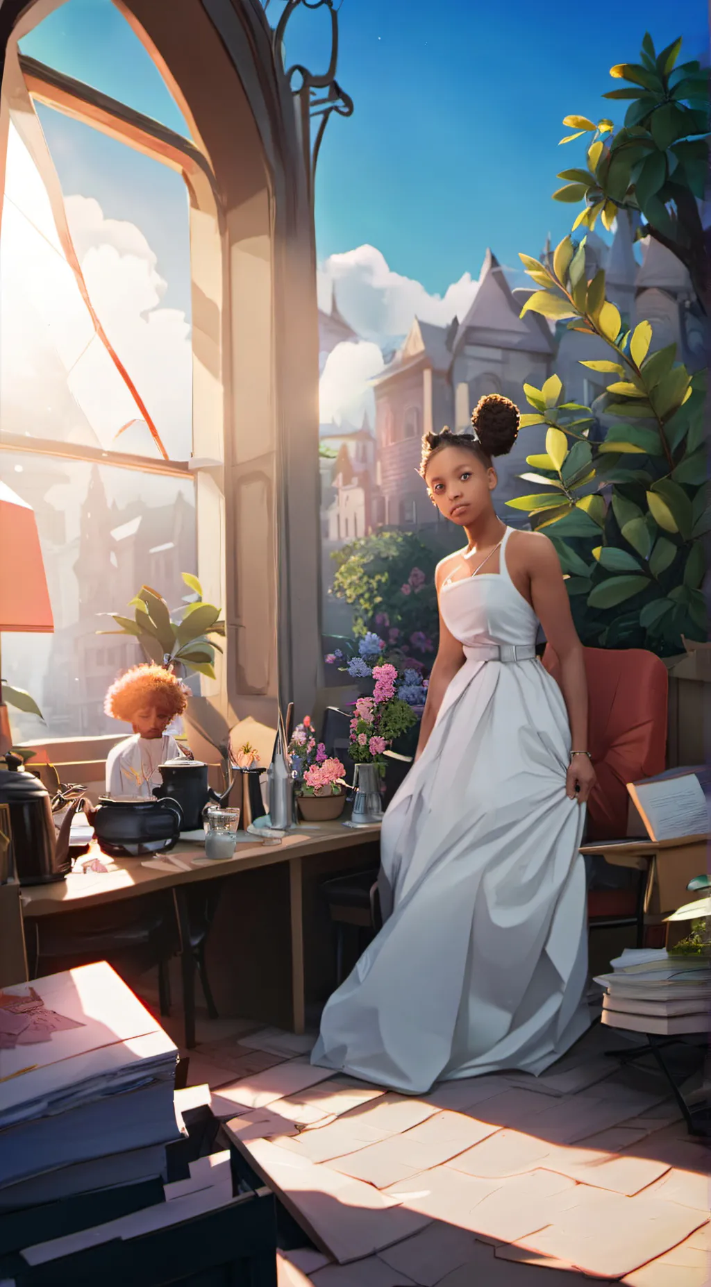 ai character: Lily background