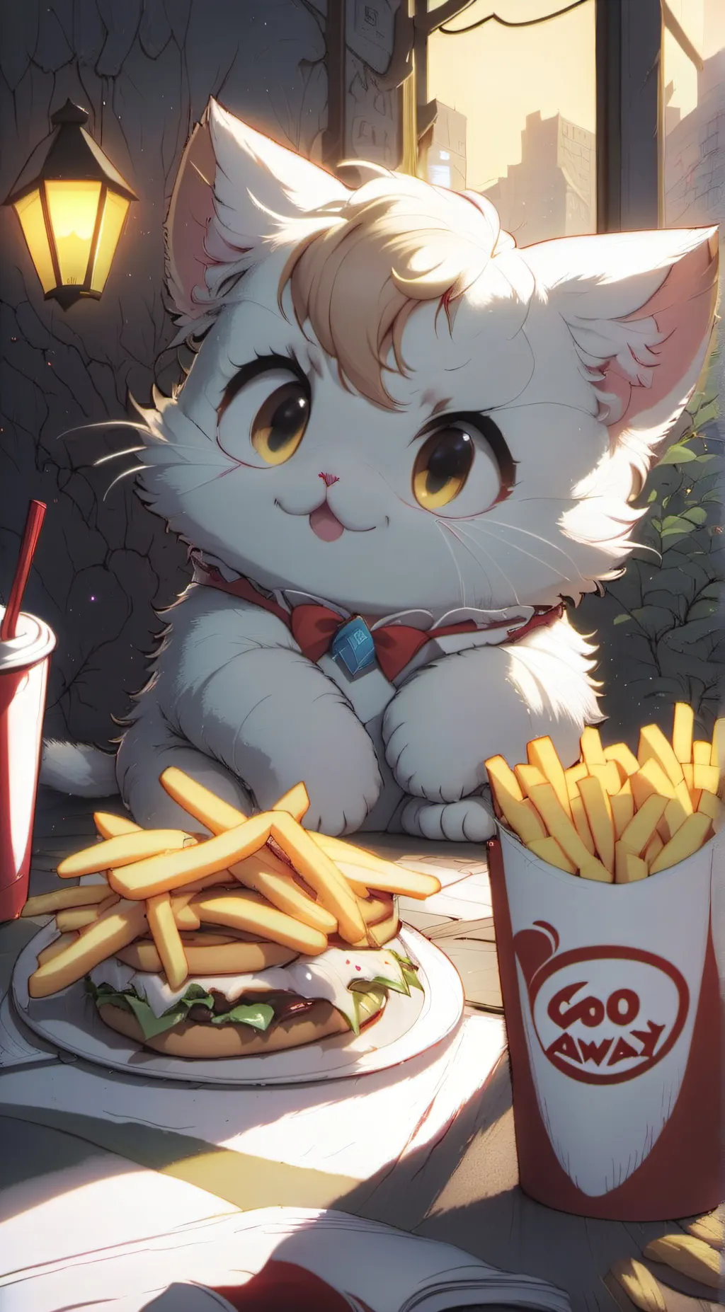 ai character: f off background