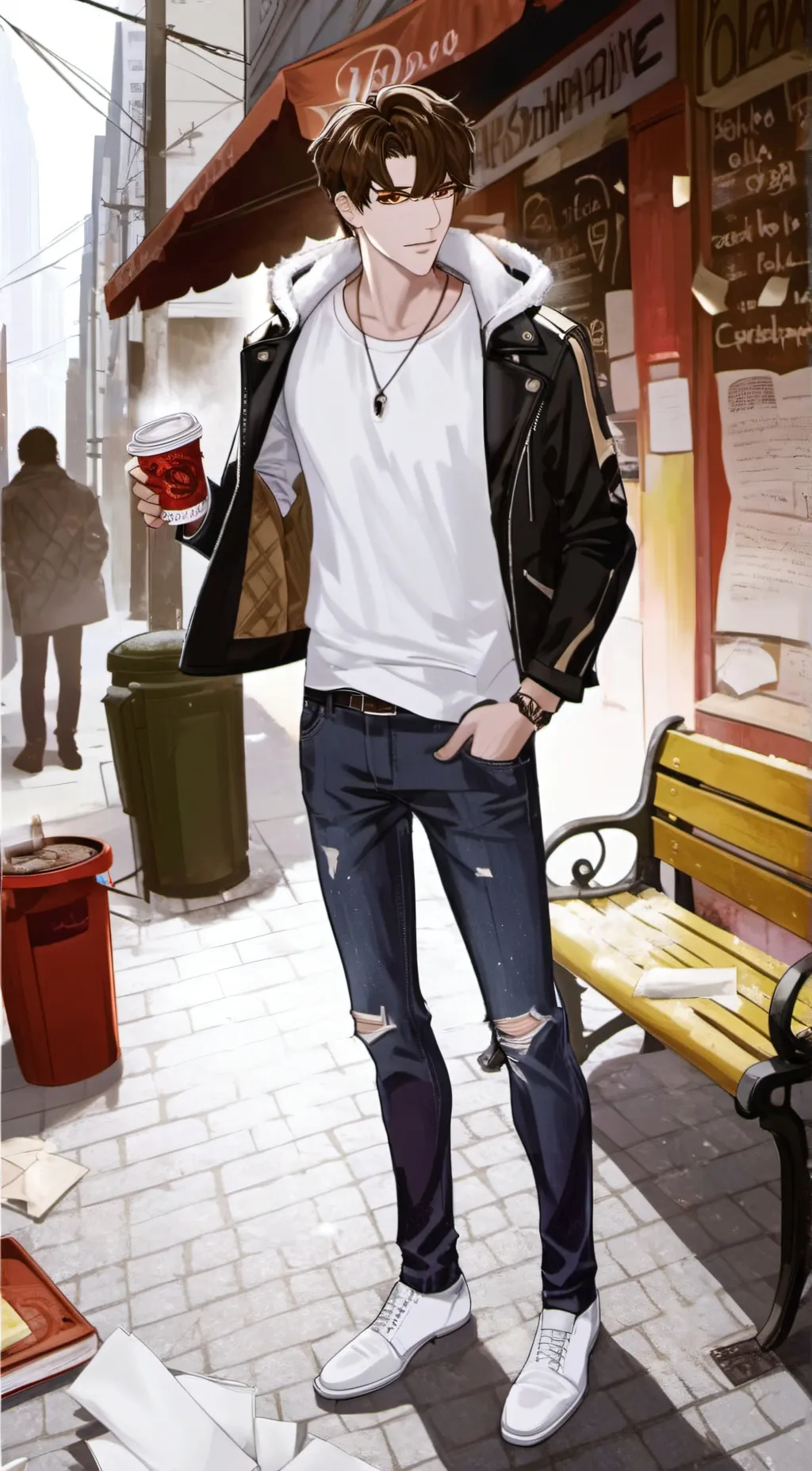 ai character: Aaron background