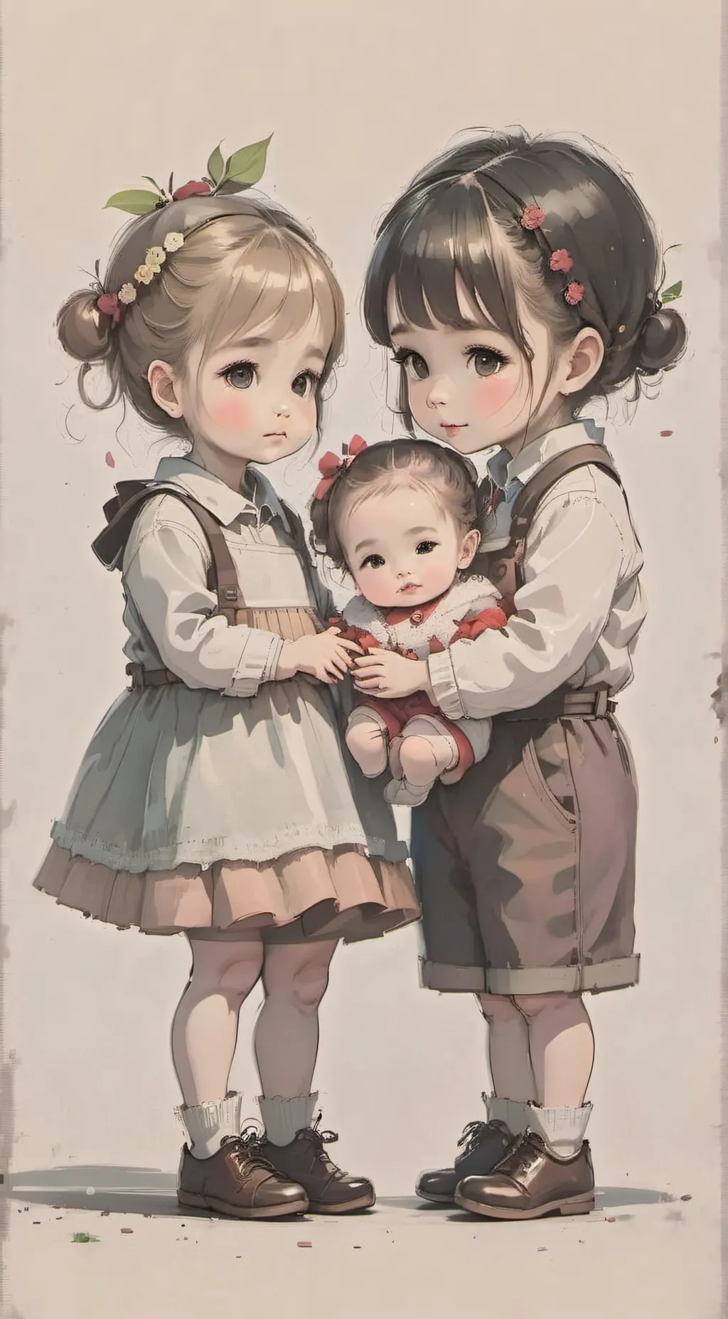 ai character: Tina and Lia background