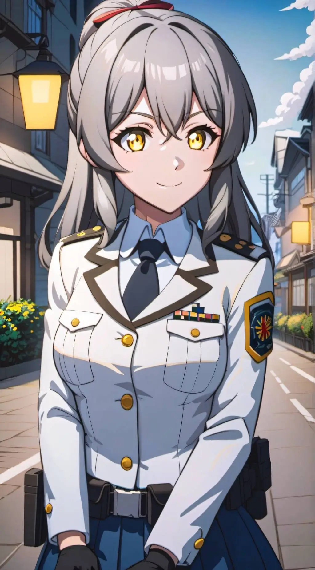 ai character: Snow-White (Nikke) background