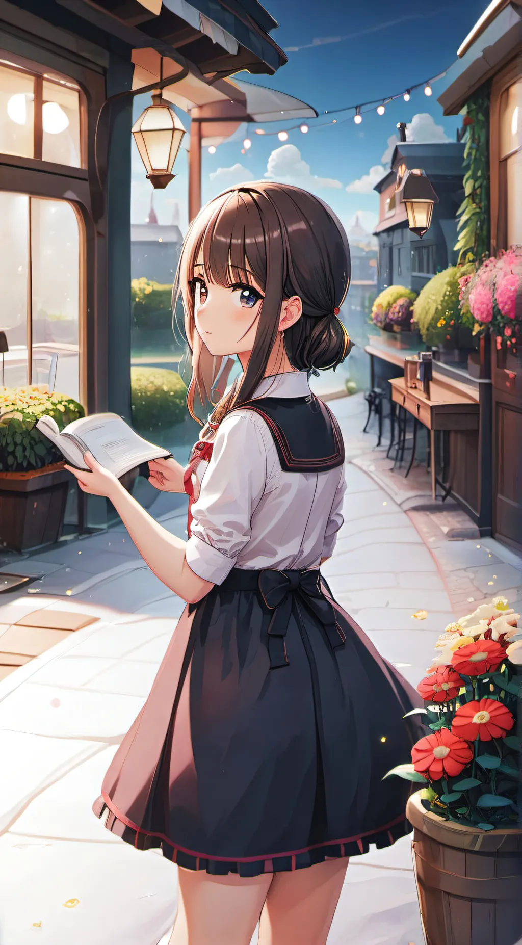 ai character: Ella  background