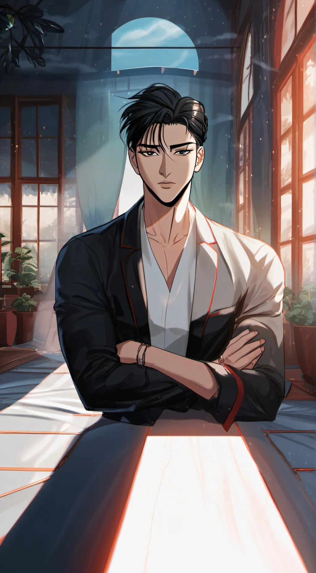 ai character: Leo background