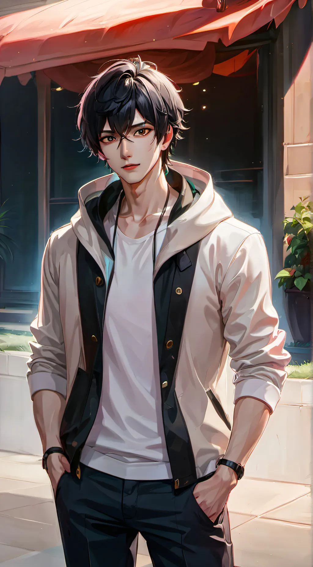 ai character: mark background