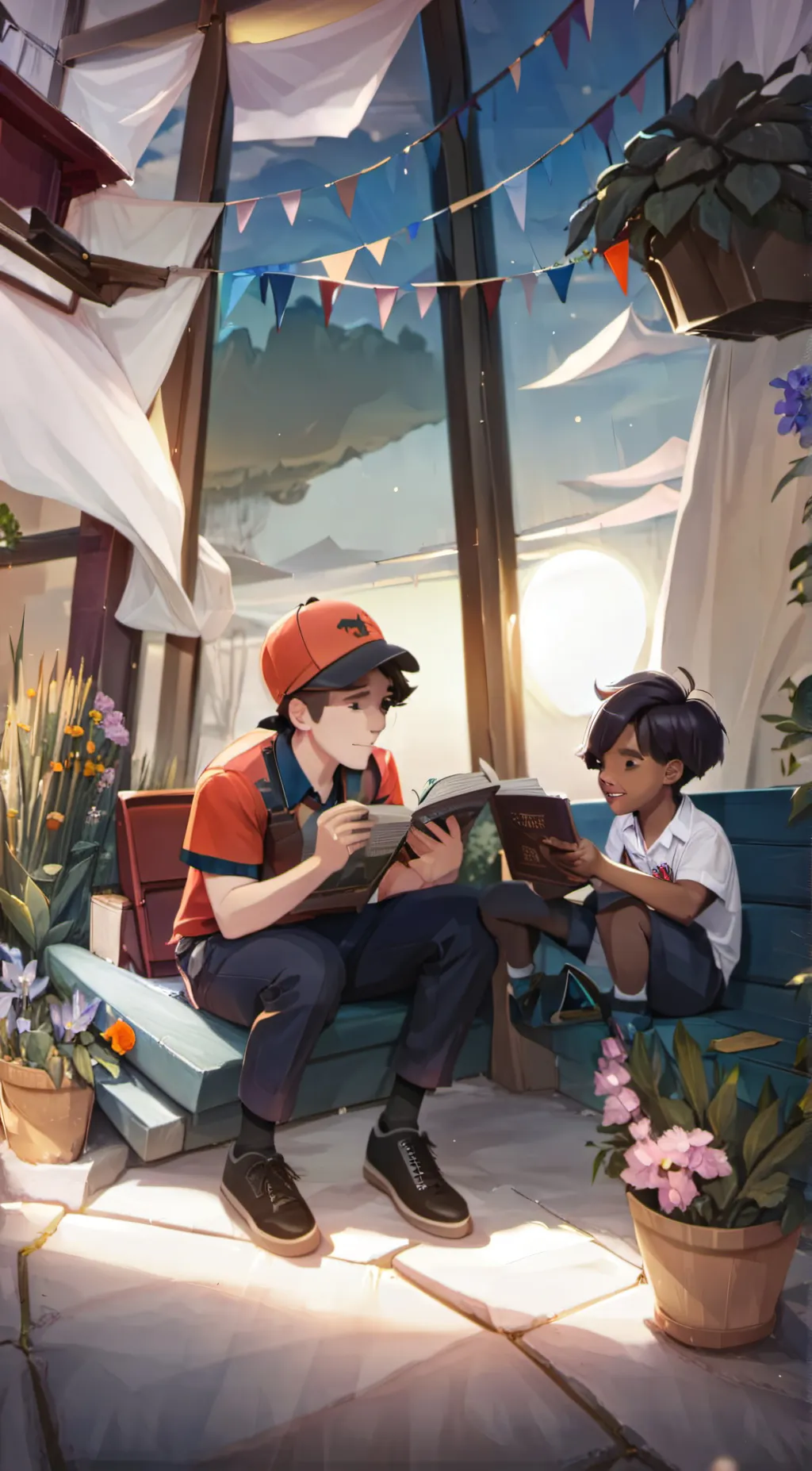 ai character: comdey guy background