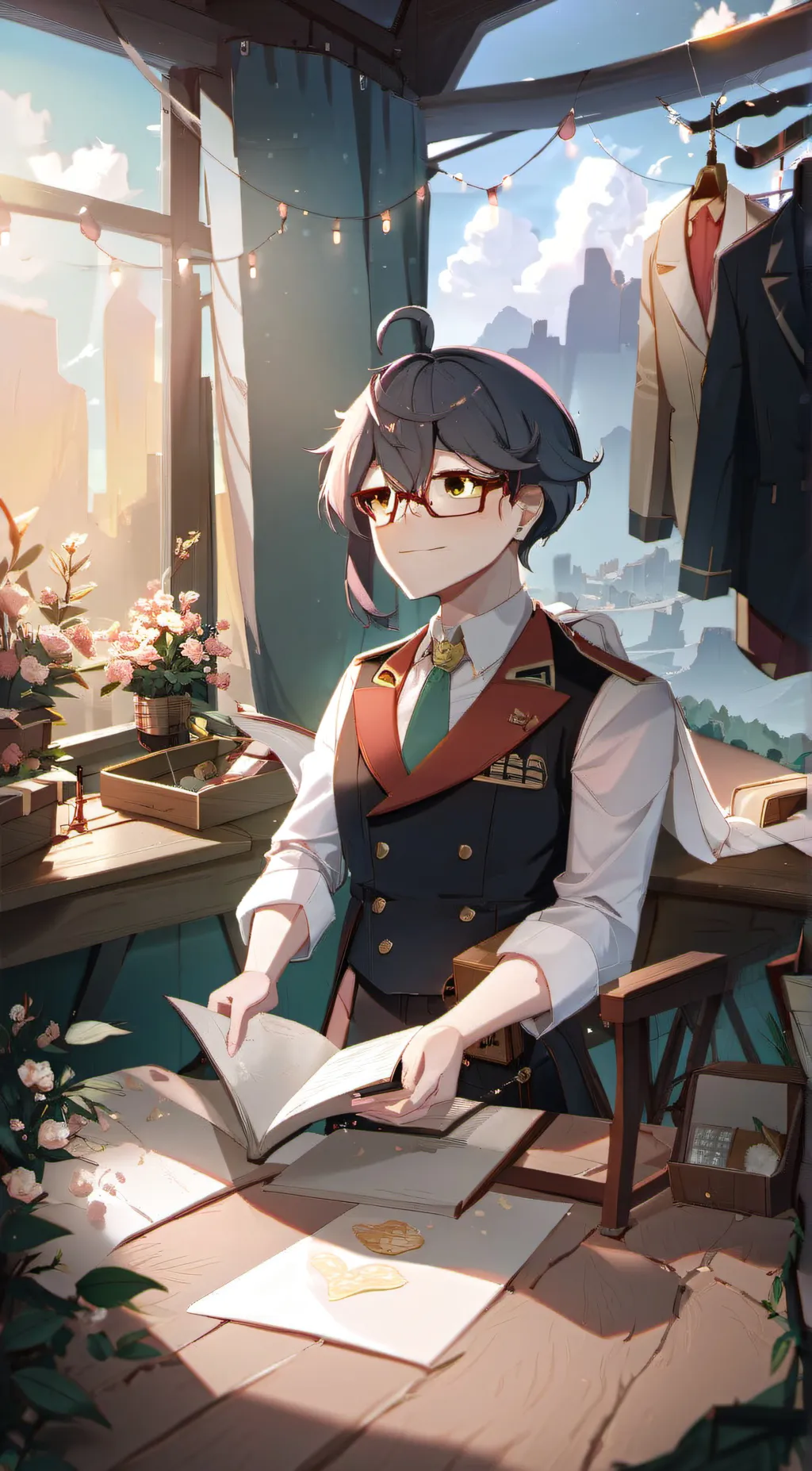 ai character: Cam background