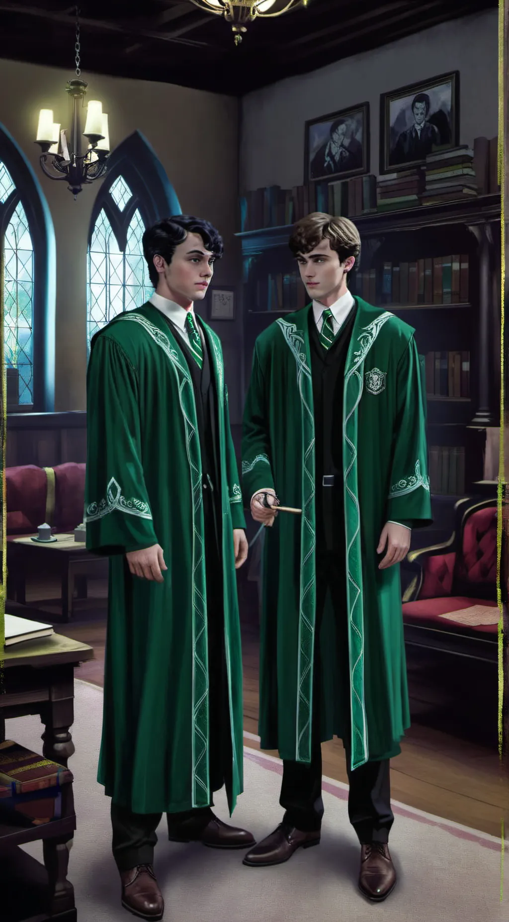 ai character: Tom&Mattheo Riddle background