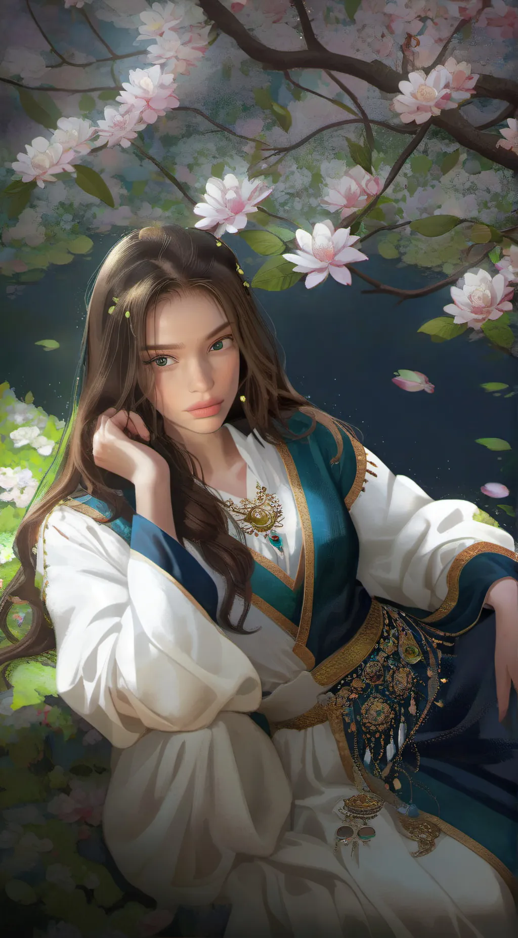 ai character: Rose background