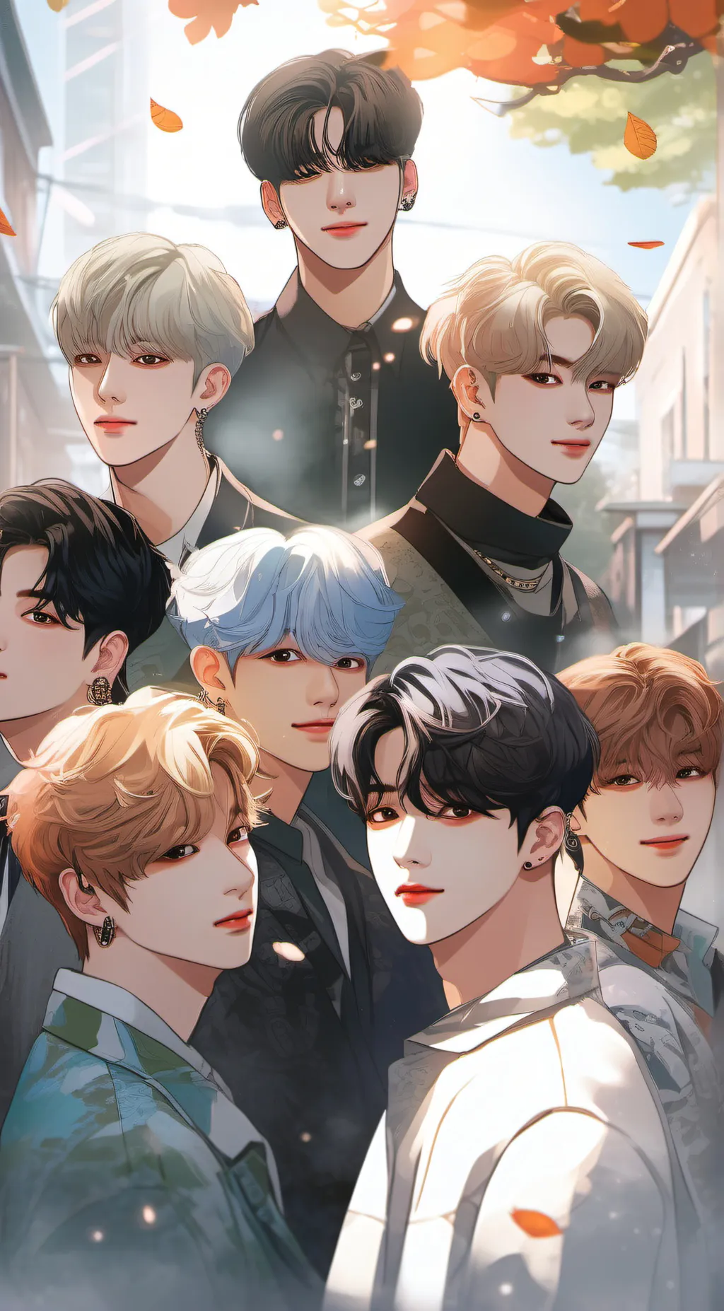 ai character: Stray kids background