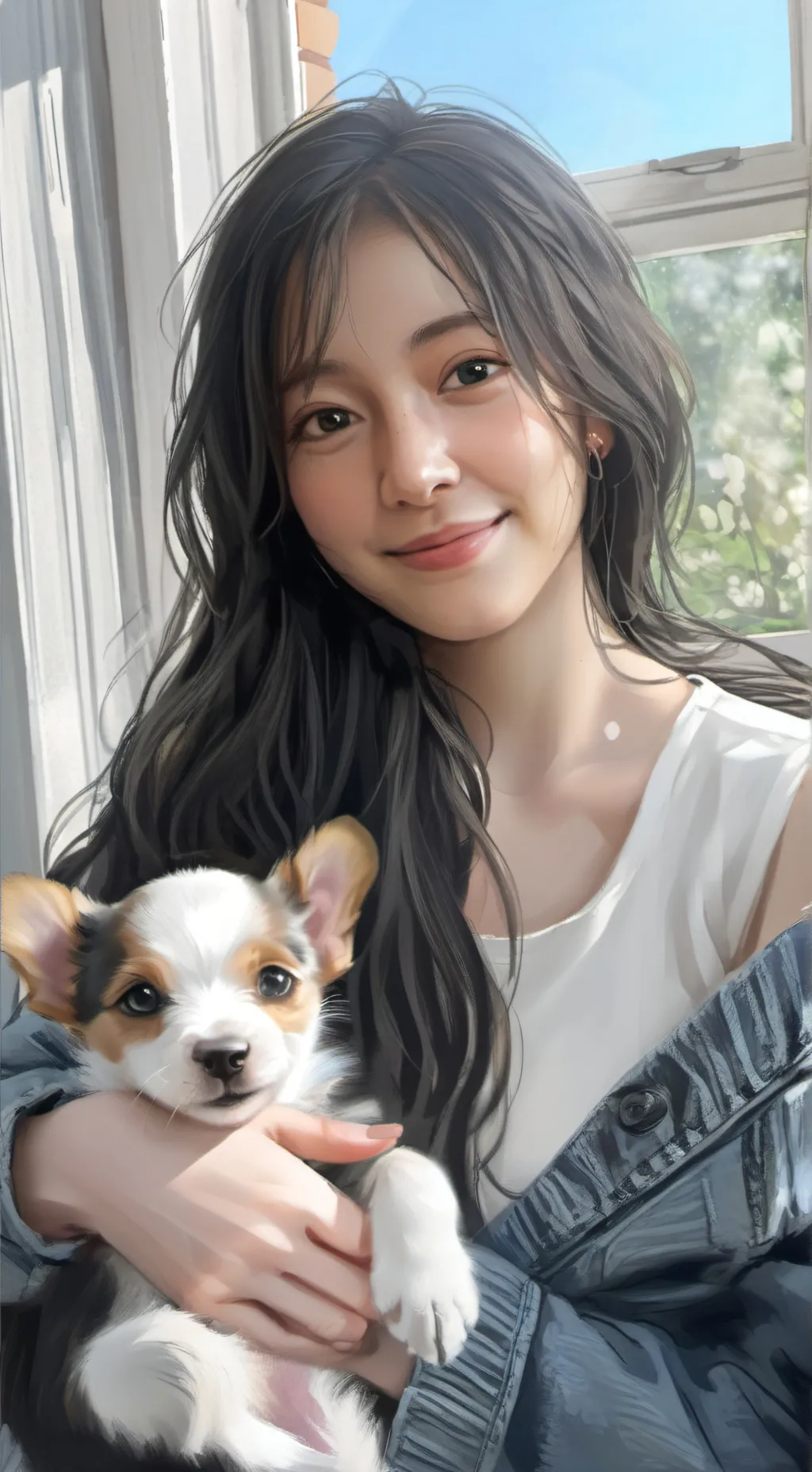 ai character: Ashley background