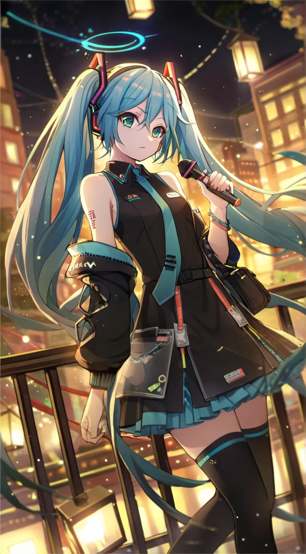 ai character: Hatsune miku background