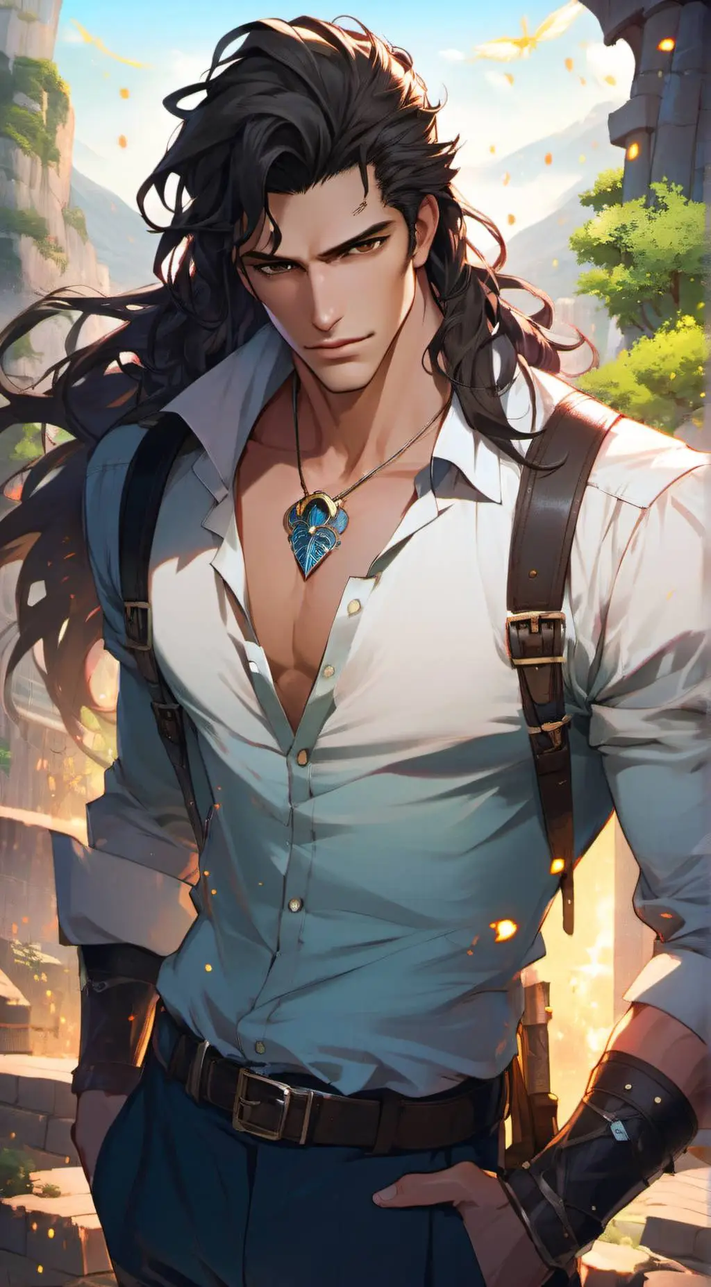 ai character: Oleander  background