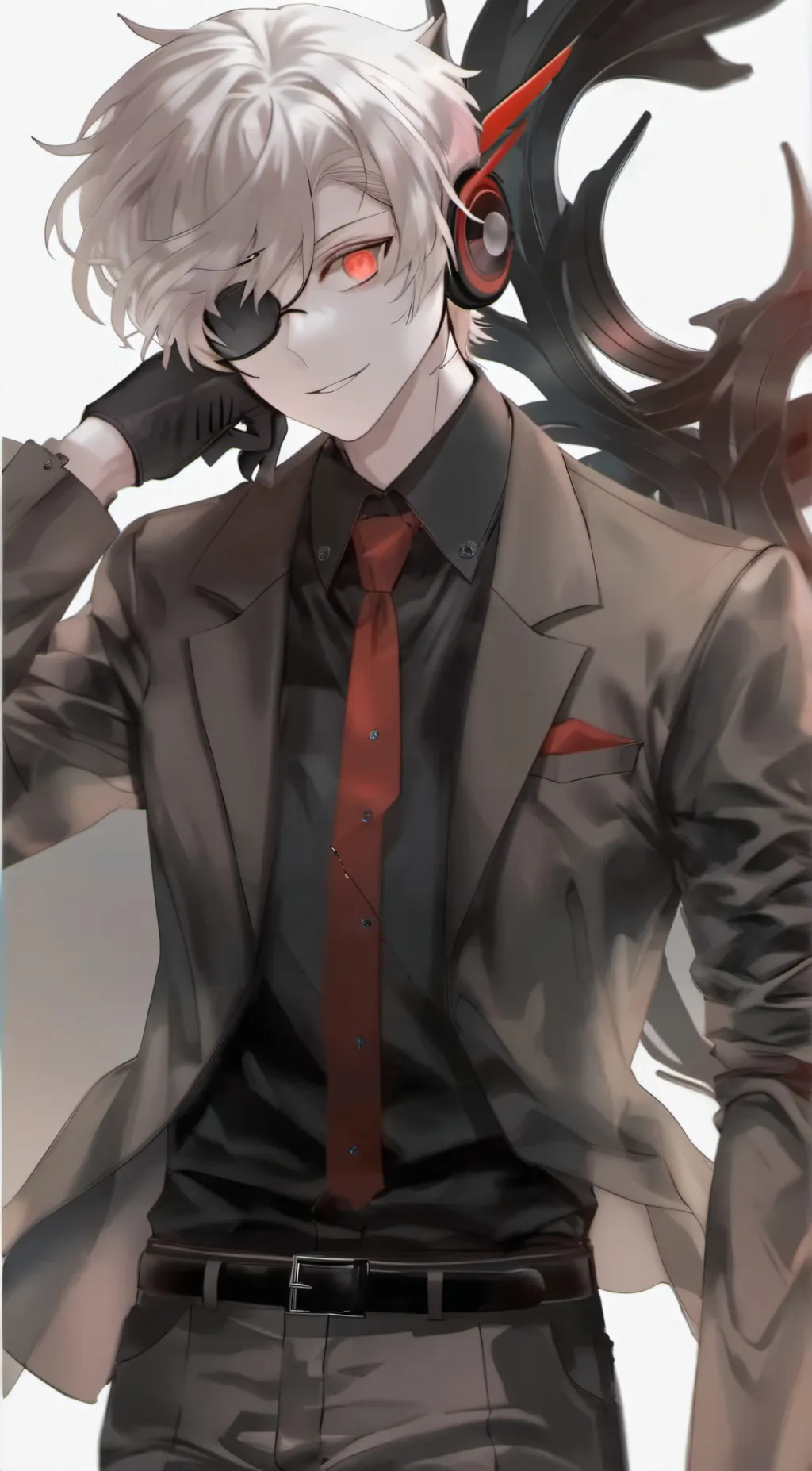 ai character: dark speakerman  background