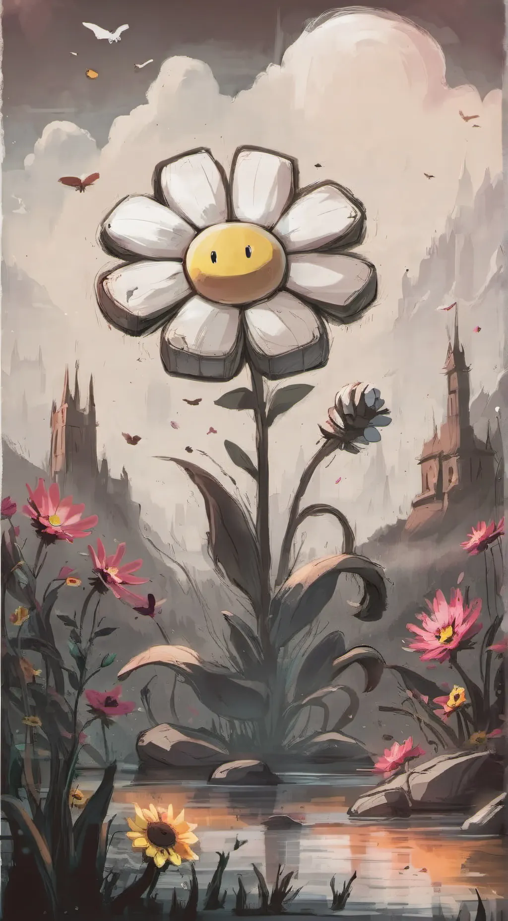ai character: Flowey (Undertale) background