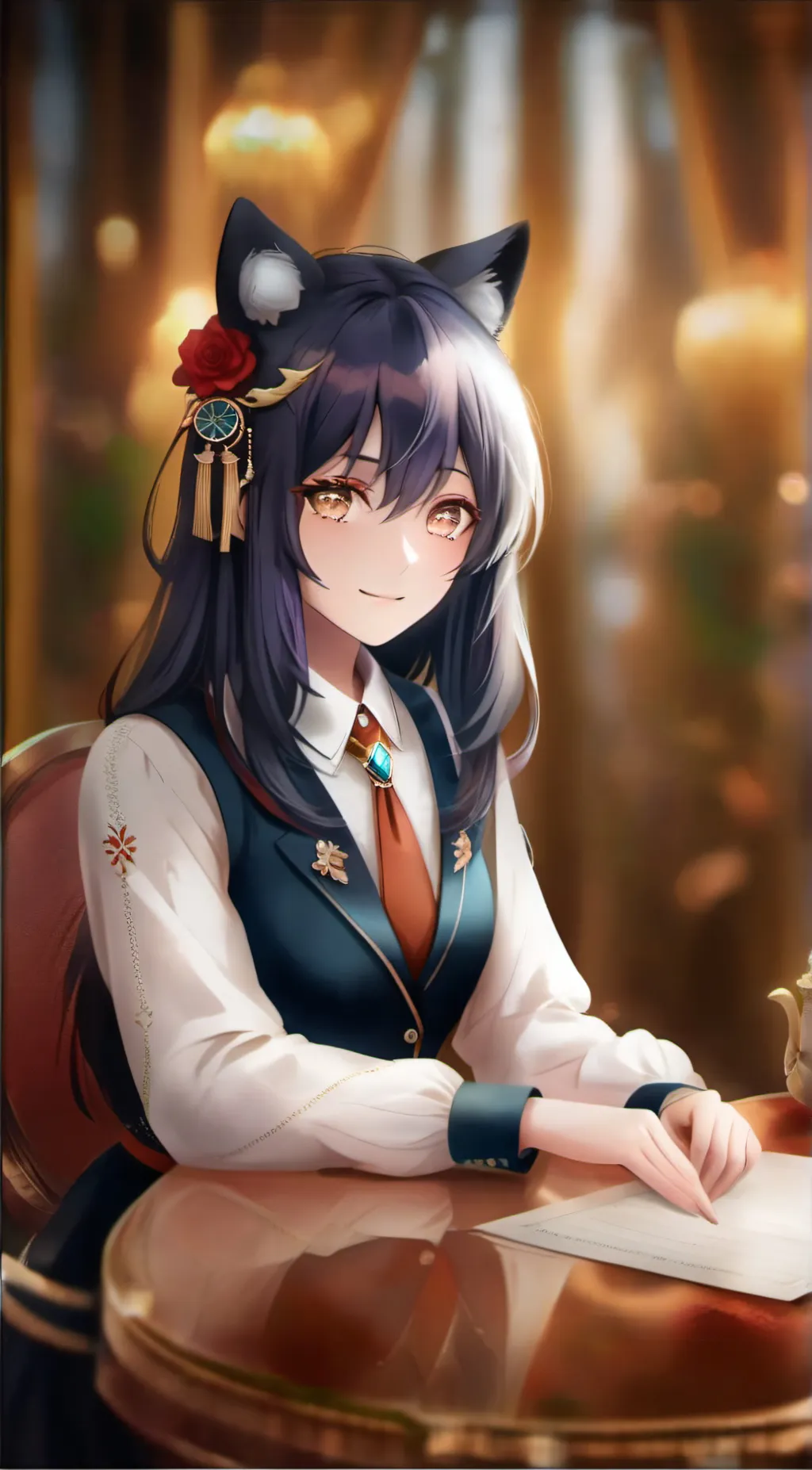 ai character: Lissa  background