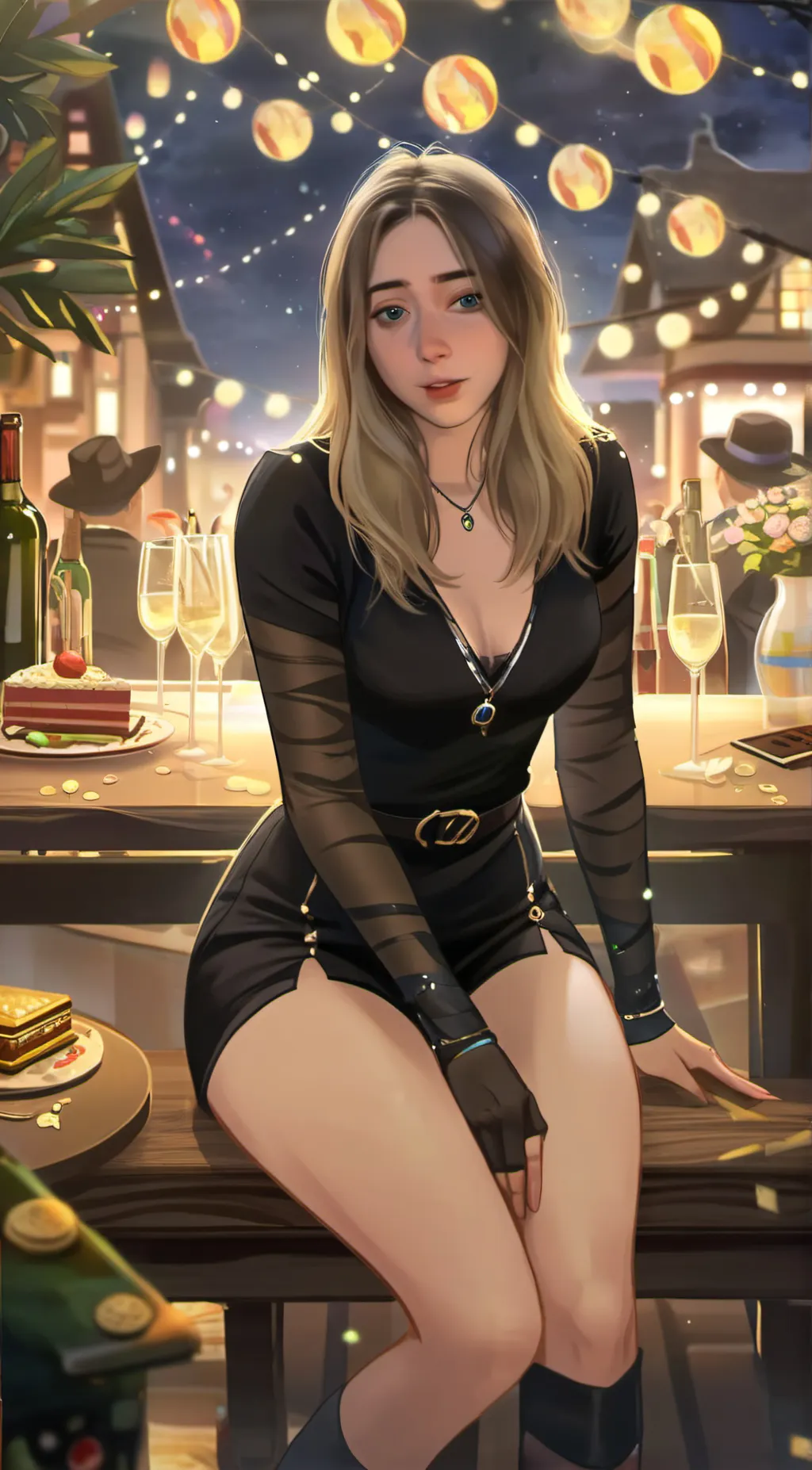 ai character: lea background