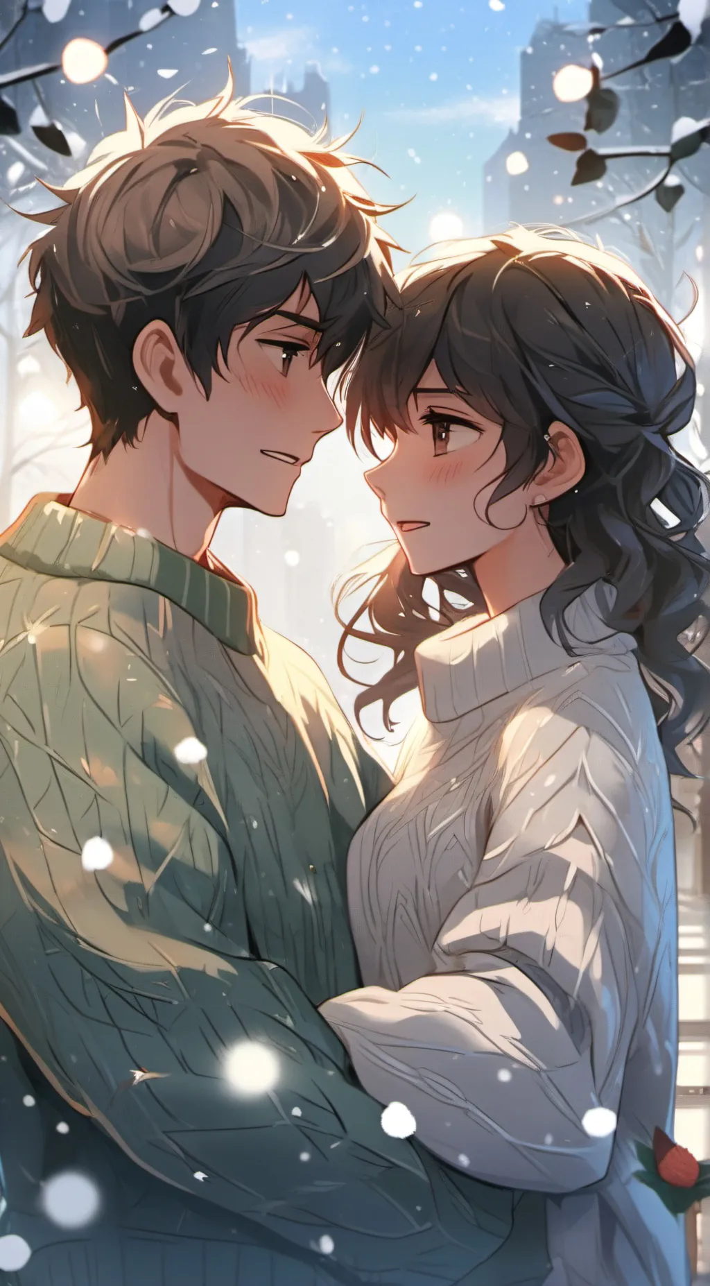 ai character: Jonhey and Rose background