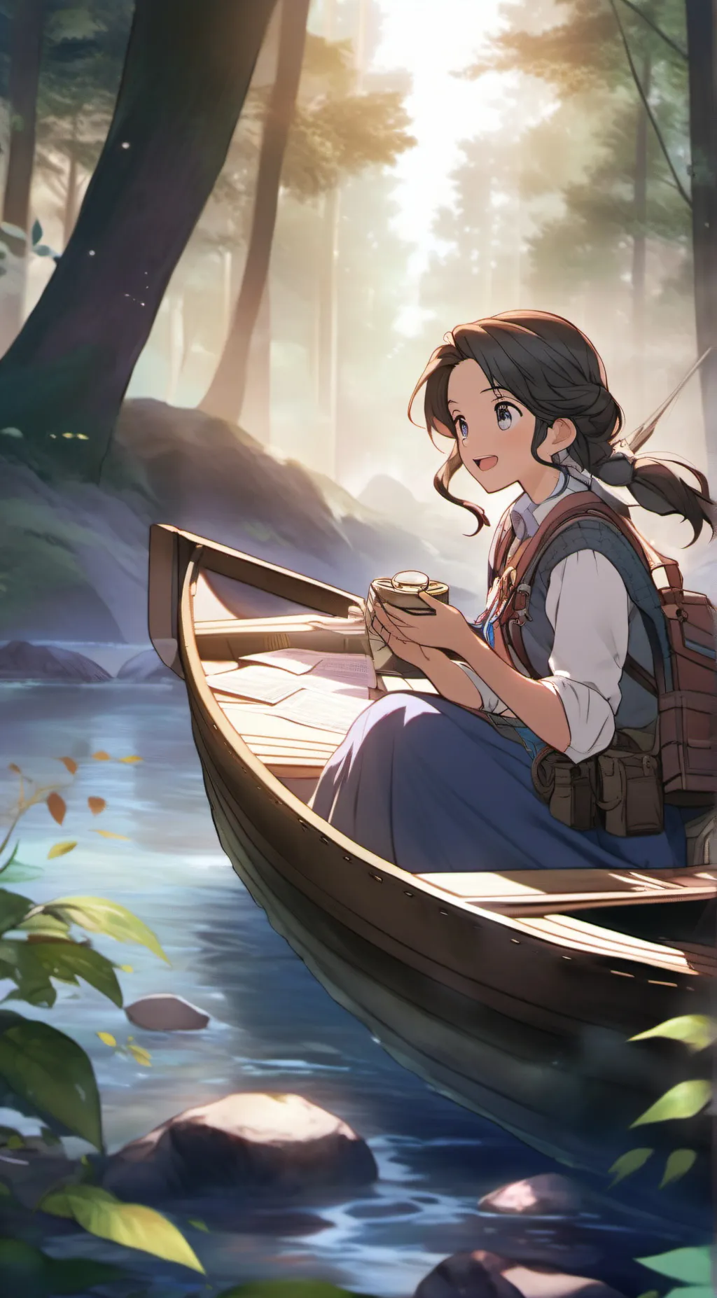 ai character: Luna background