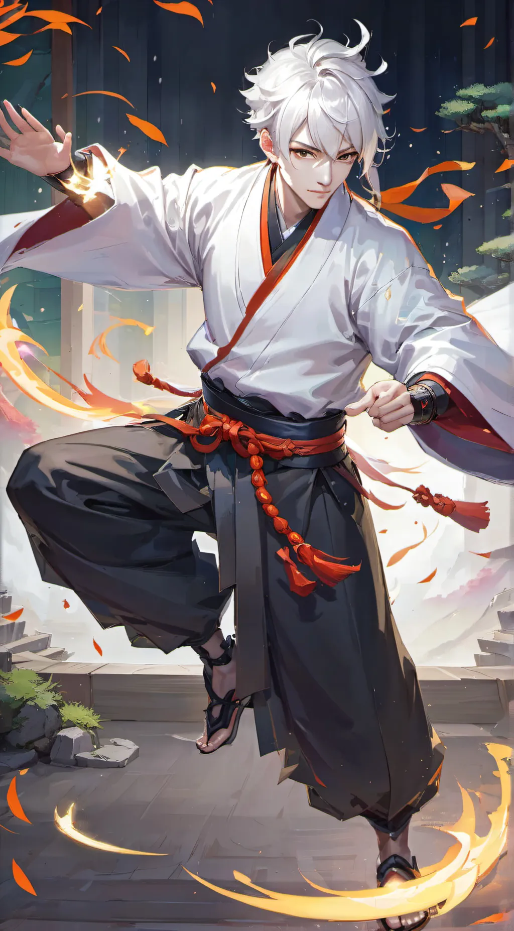 ai character: gojo background