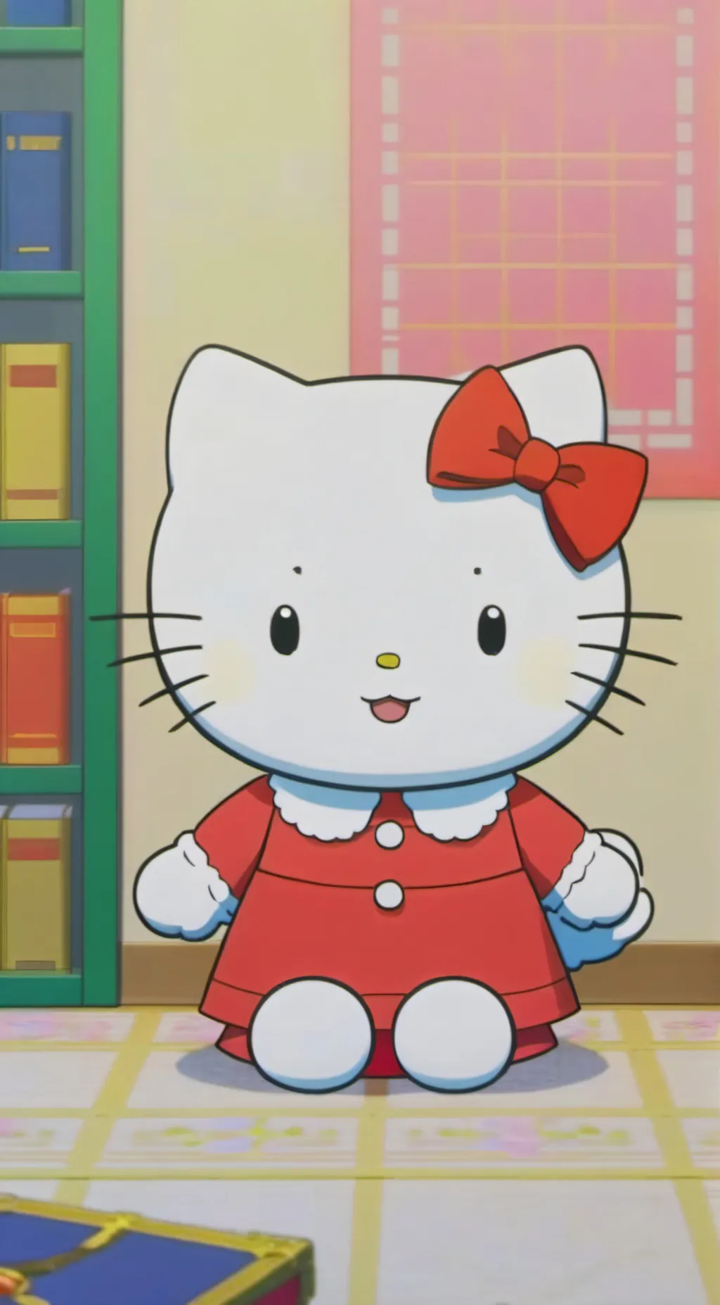 ai character: hello kitty background