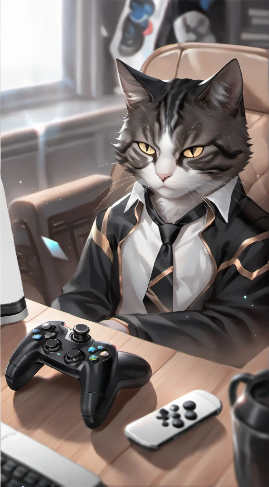 ai character: Thunder background