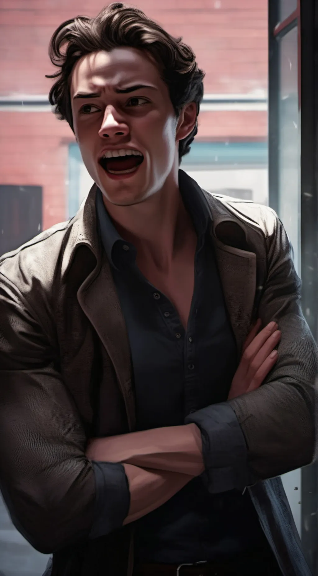 ai character: Carl gallagher  background