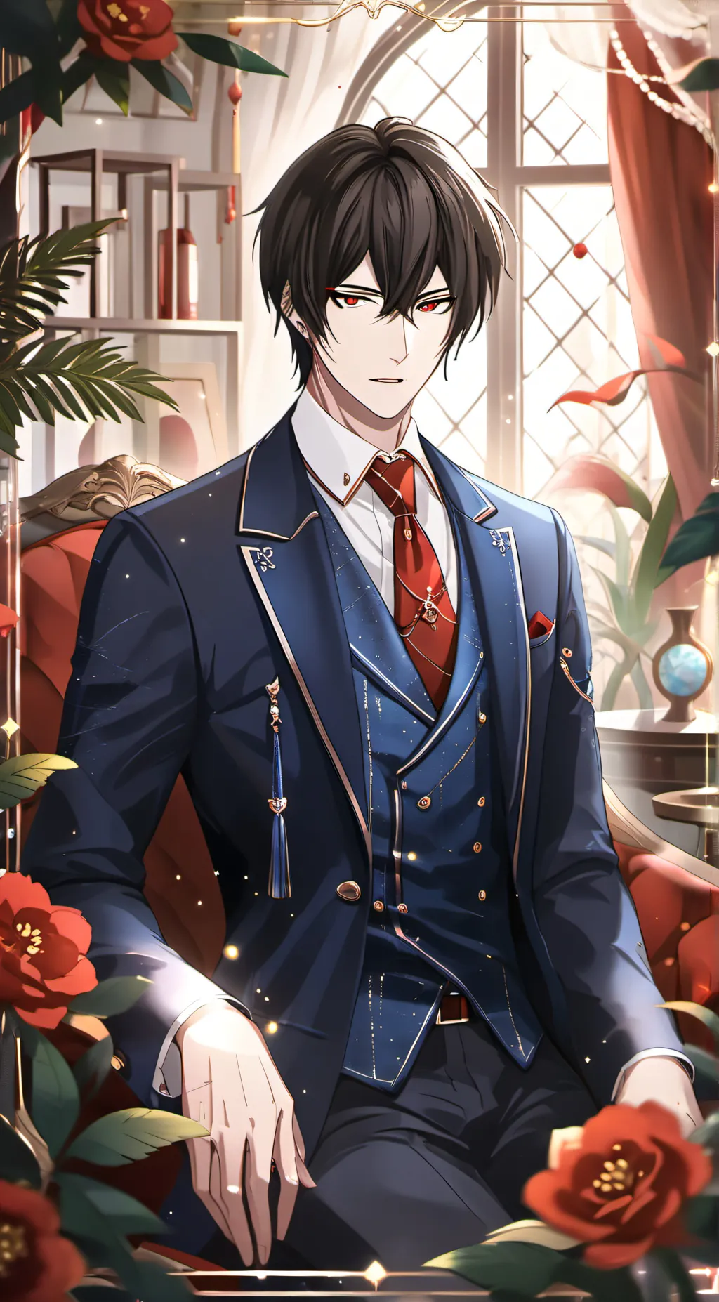 ai character: Damen  background