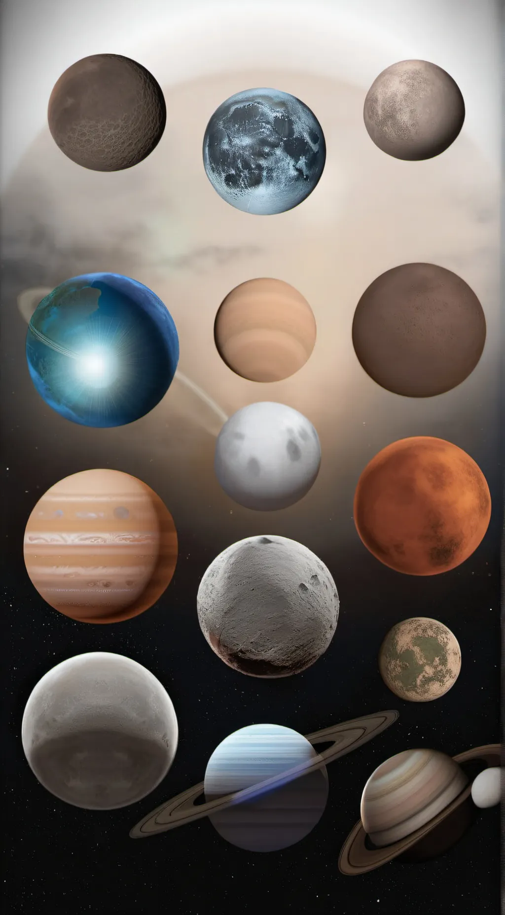 ai character: our planets background