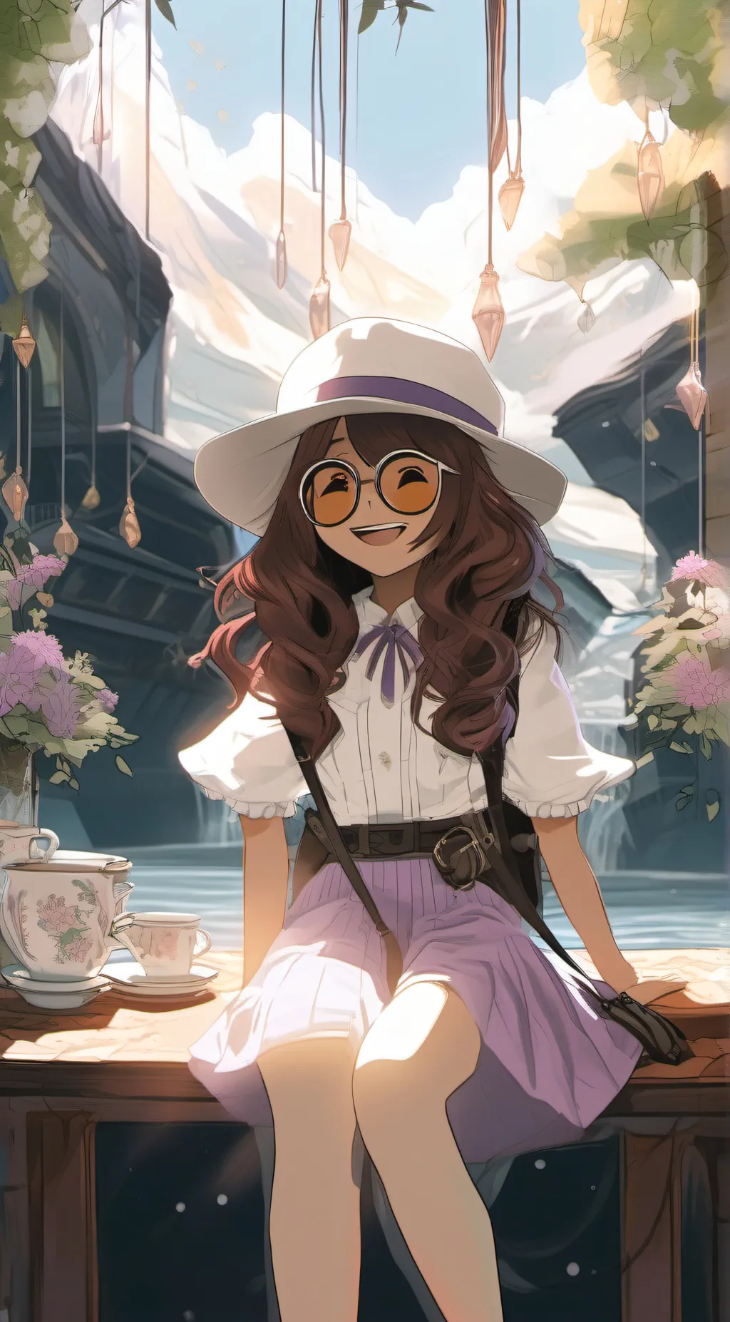 ai character: spark/sparkle background