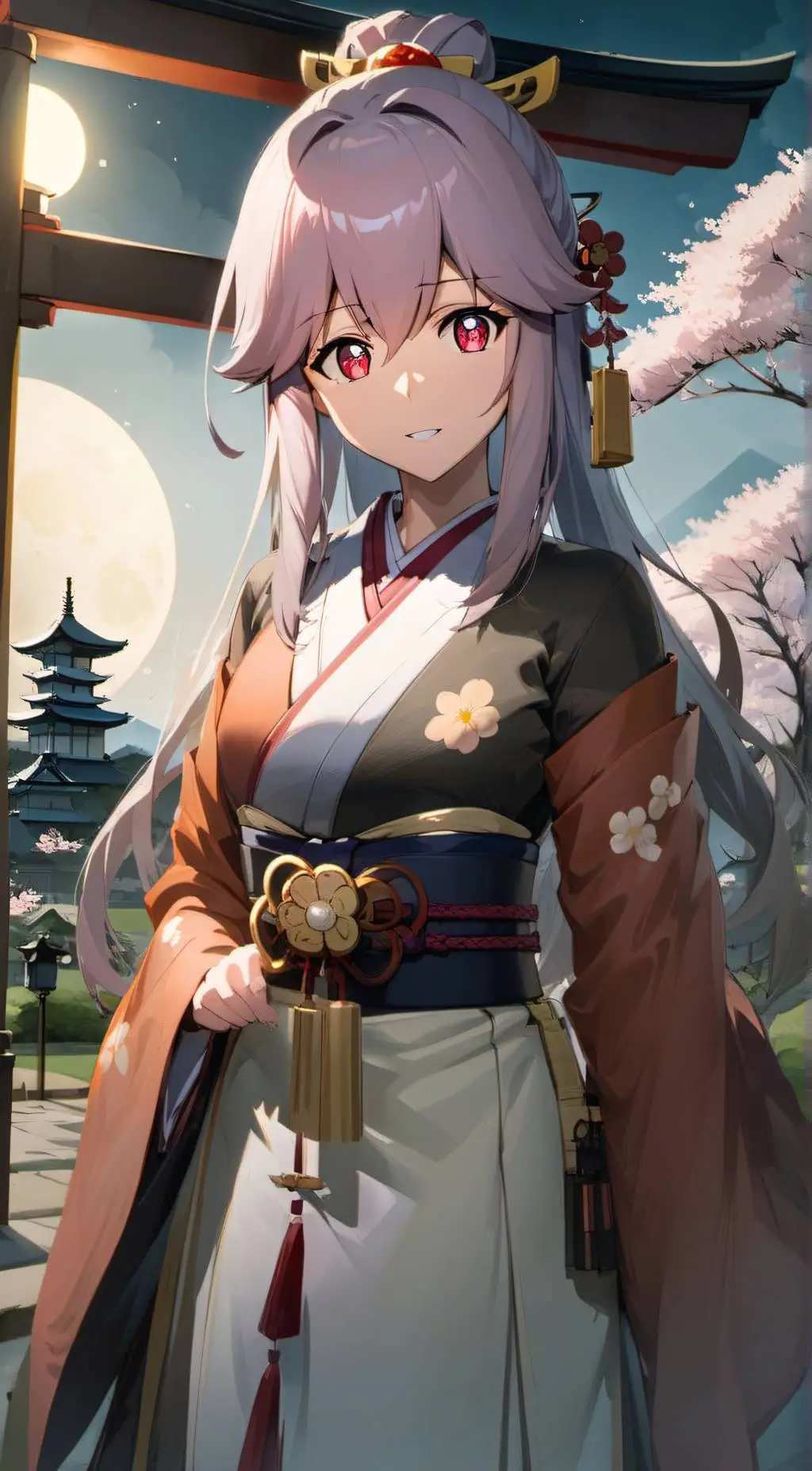 ai character: Sakura background