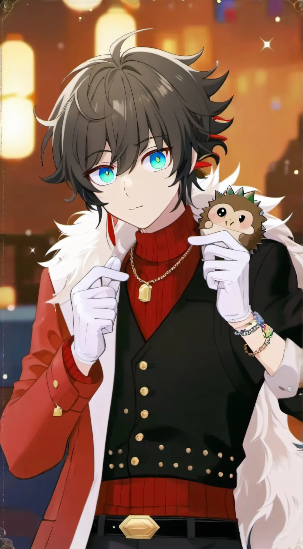 ai character: shadow(as a human) background