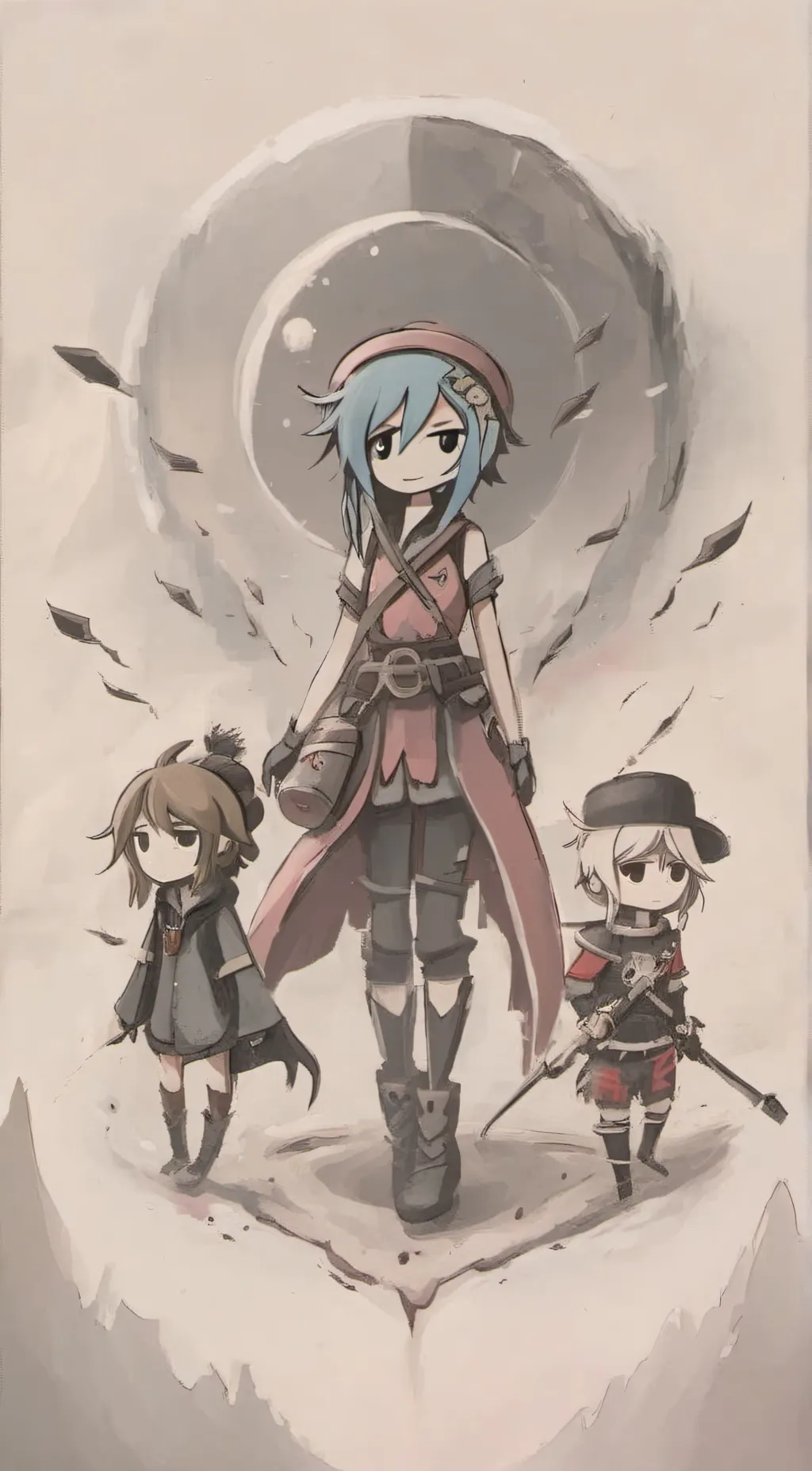 ai character: bluey background