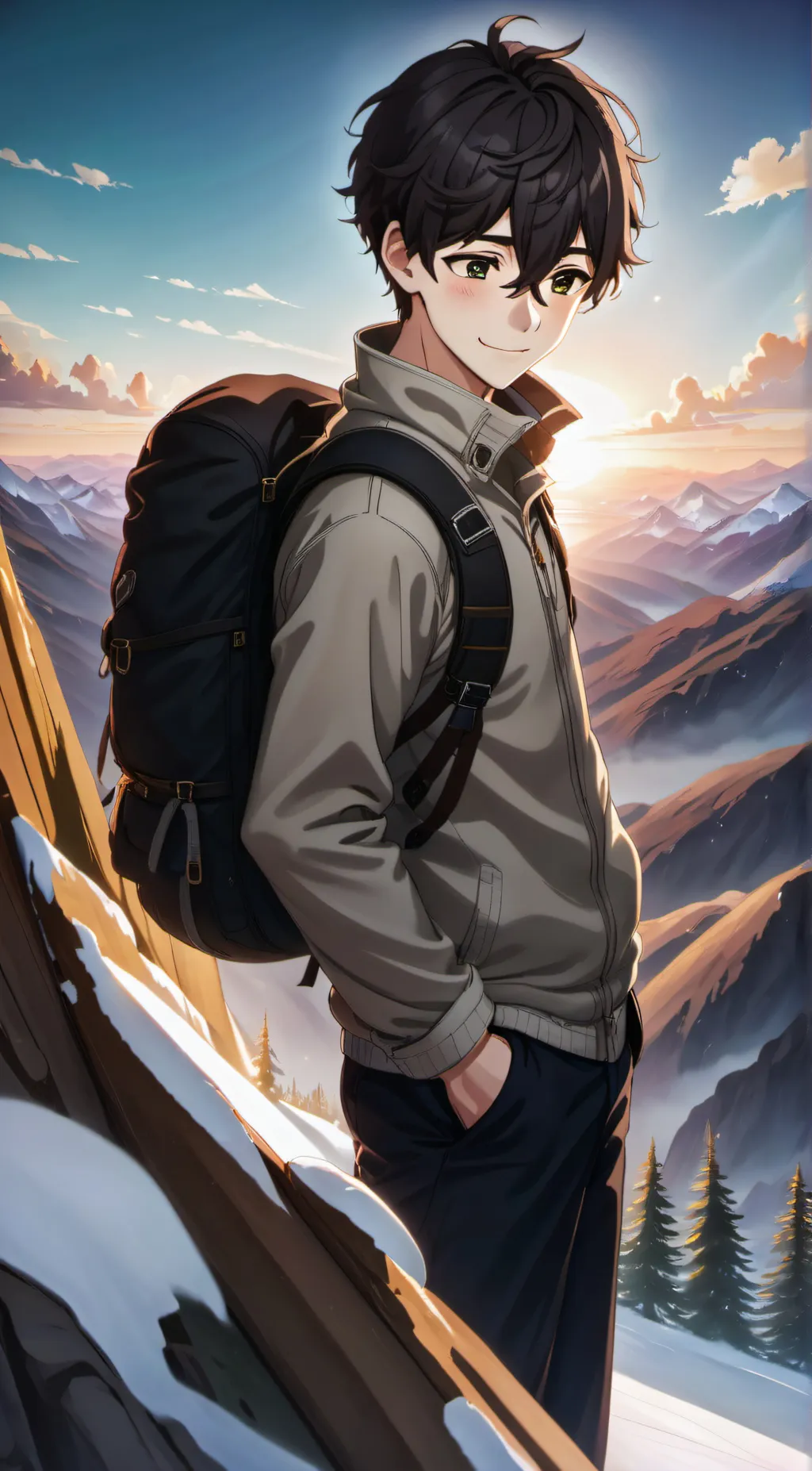 ai character: killua zoldek  background