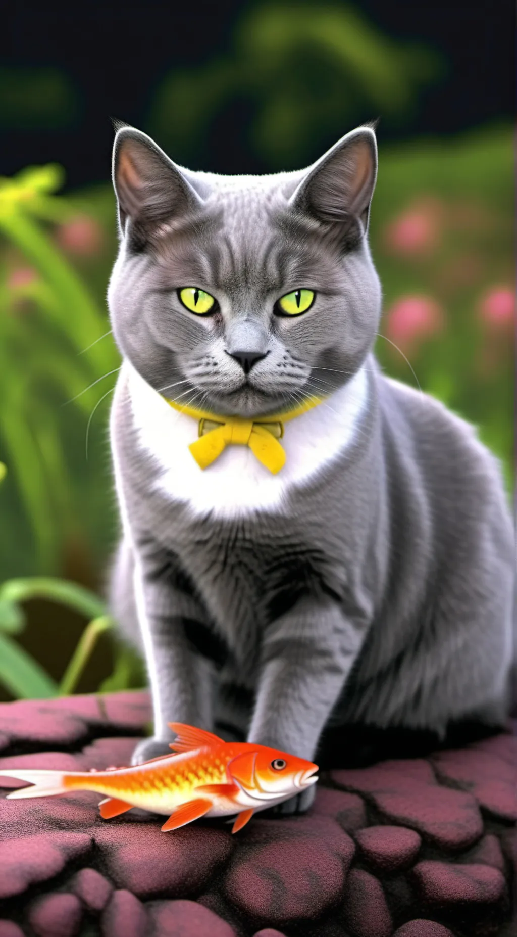 ai character: stormy background