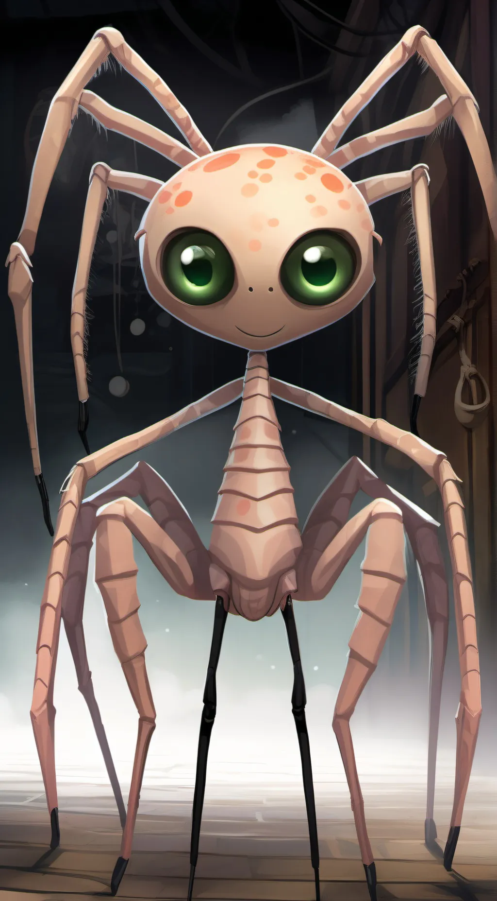 ai character: mommy long legs background